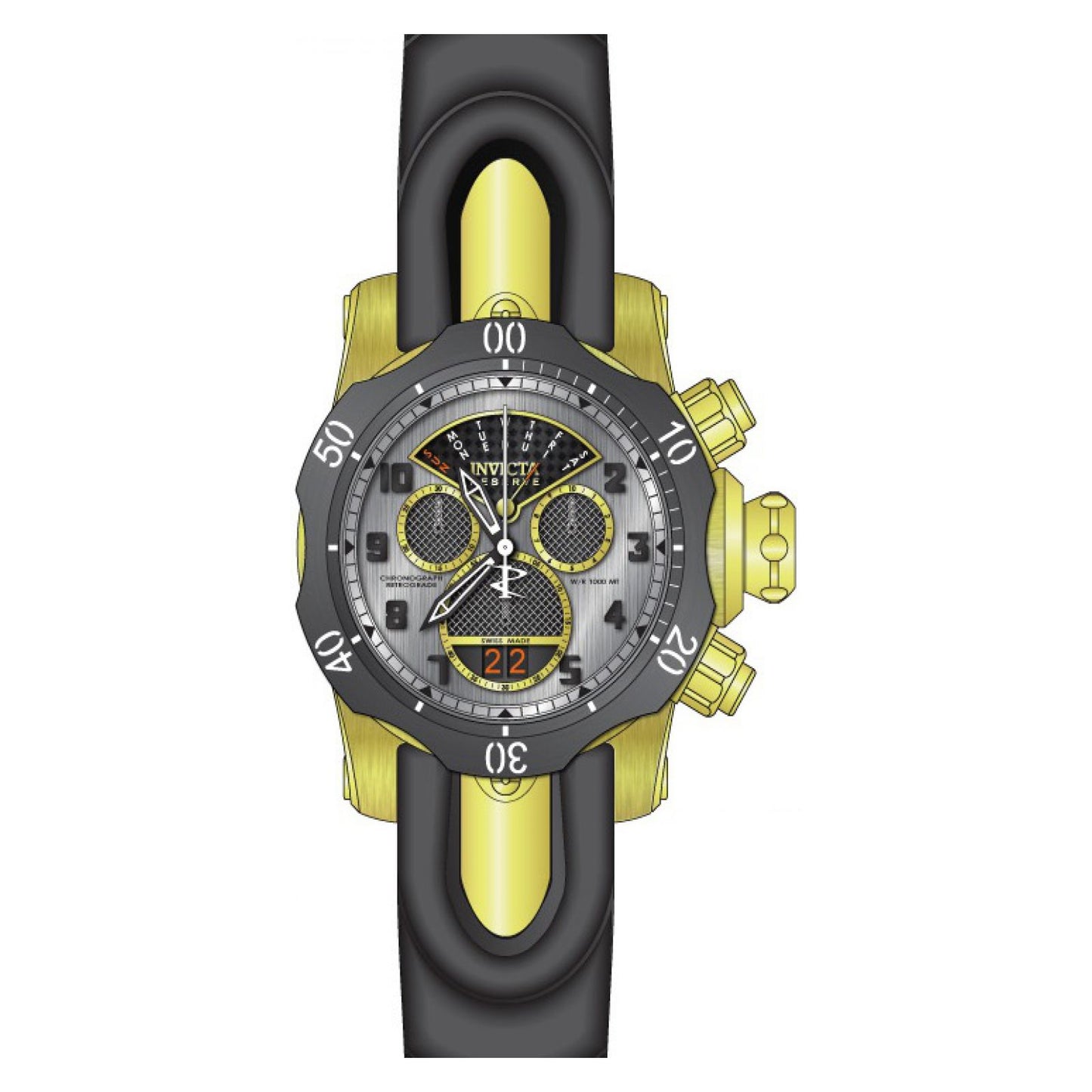 RELOJ  PARA HOMBRE INVICTA VENOM 16311 - ORO NEGRO