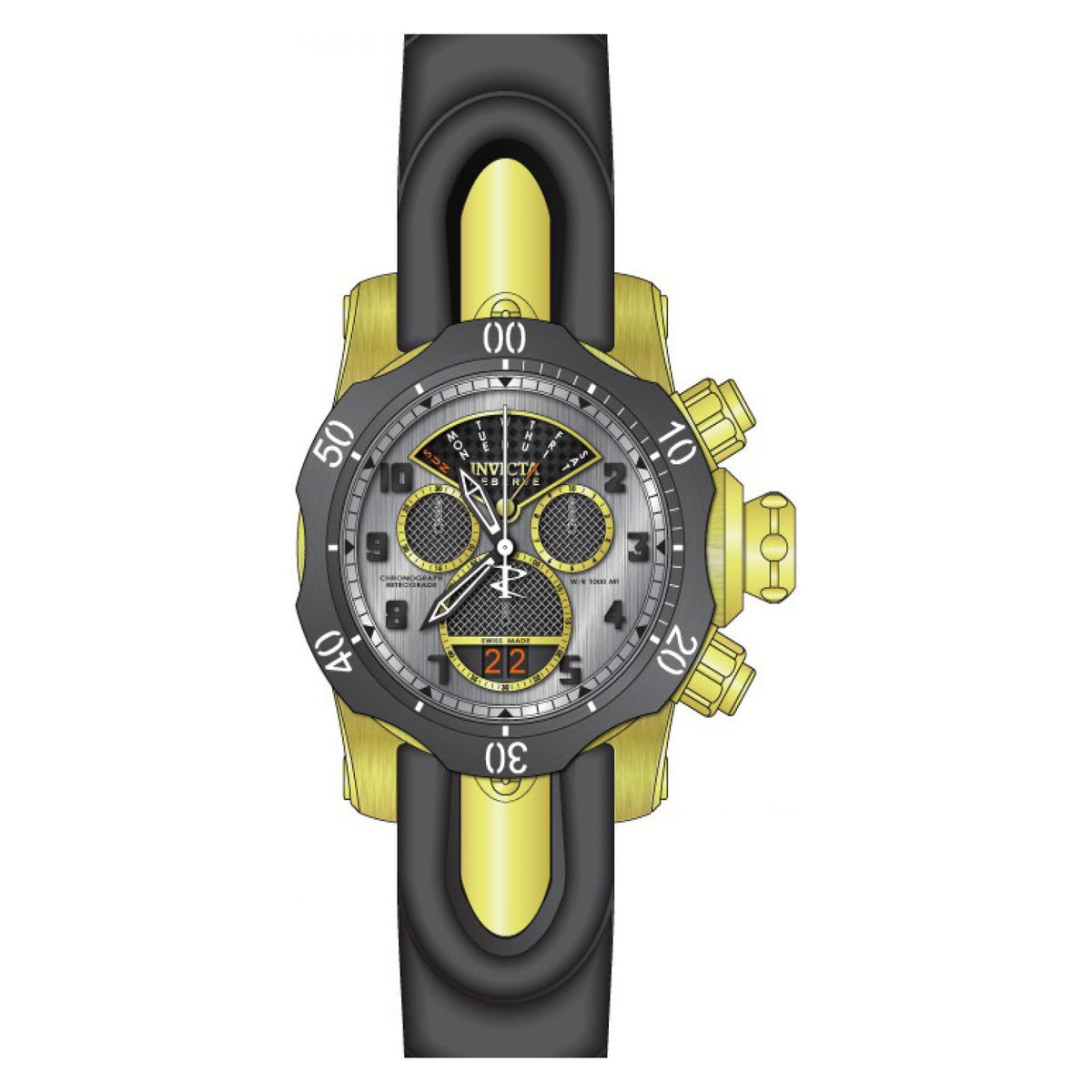 RELOJ  PARA HOMBRE INVICTA VENOM 16311 - ORO NEGRO