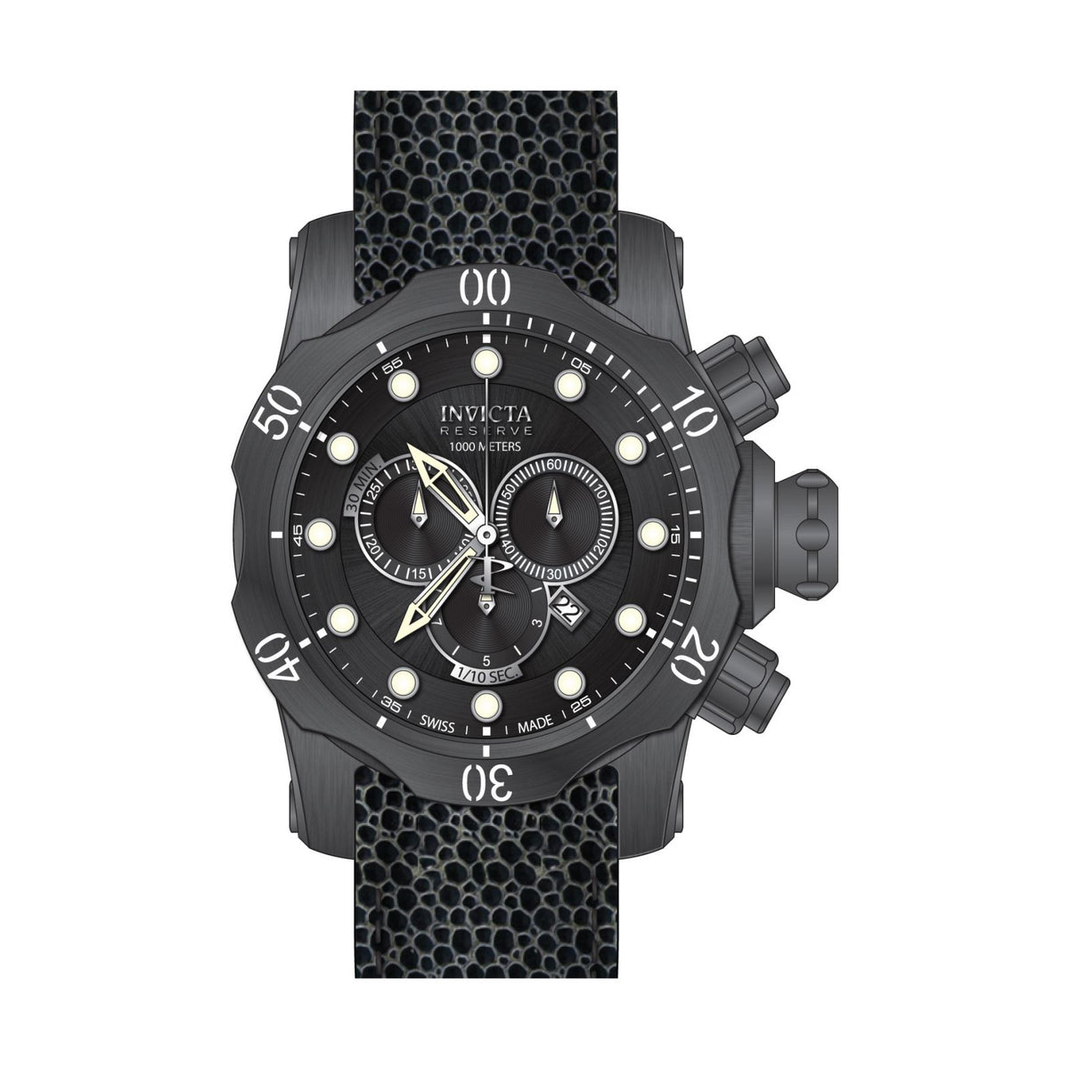 RELOJ CLÁSICO PARA HOMBRE INVICTA VENOM 18304 - GRIS OSCURO