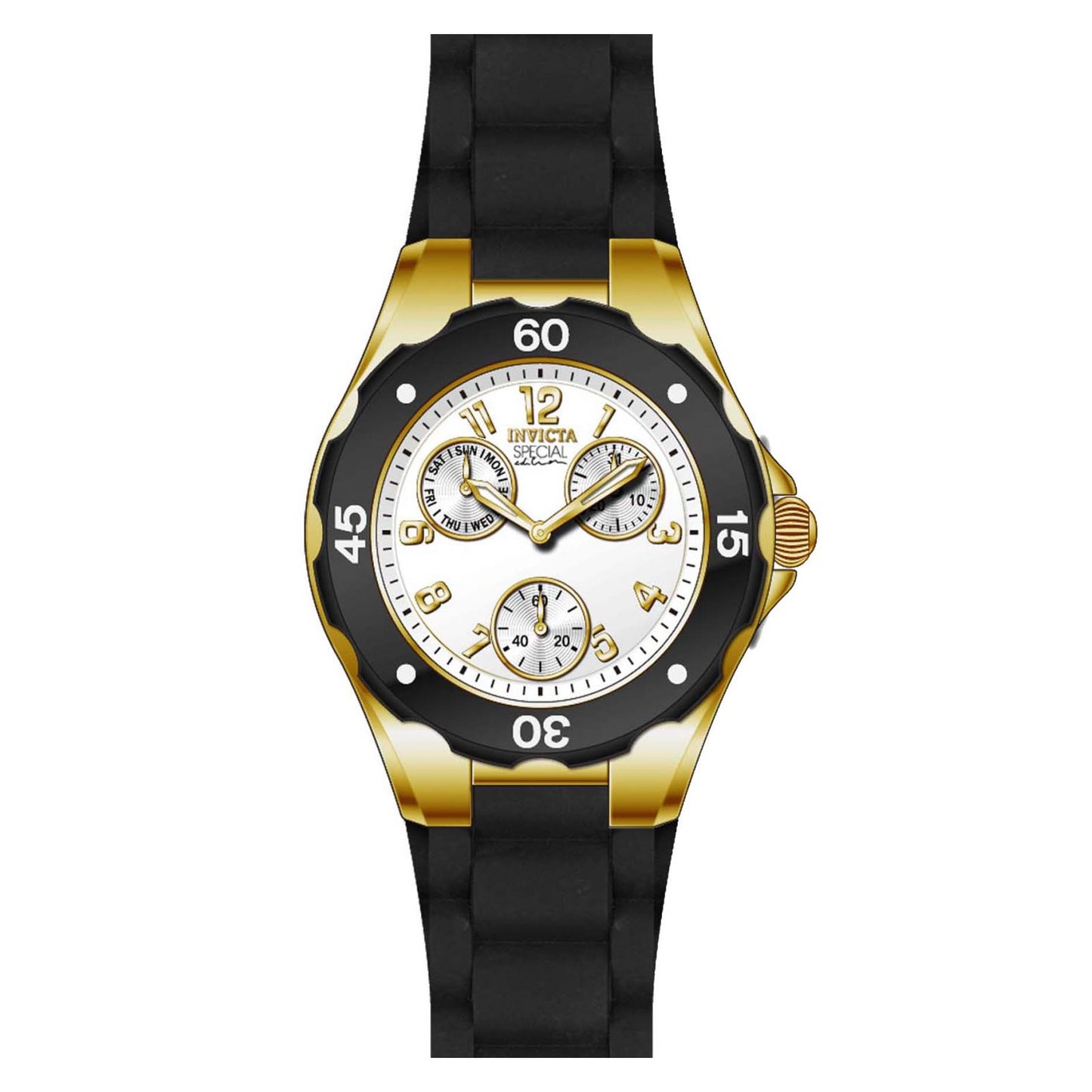 RELOJ DEPORTIVO PARA MUJER INVICTA ANGEL 18797 - NEGRO