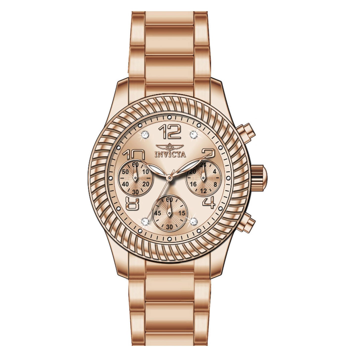 RELOJ  PARA MUJER INVICTA ANGEL 20267 - ORO ROSA