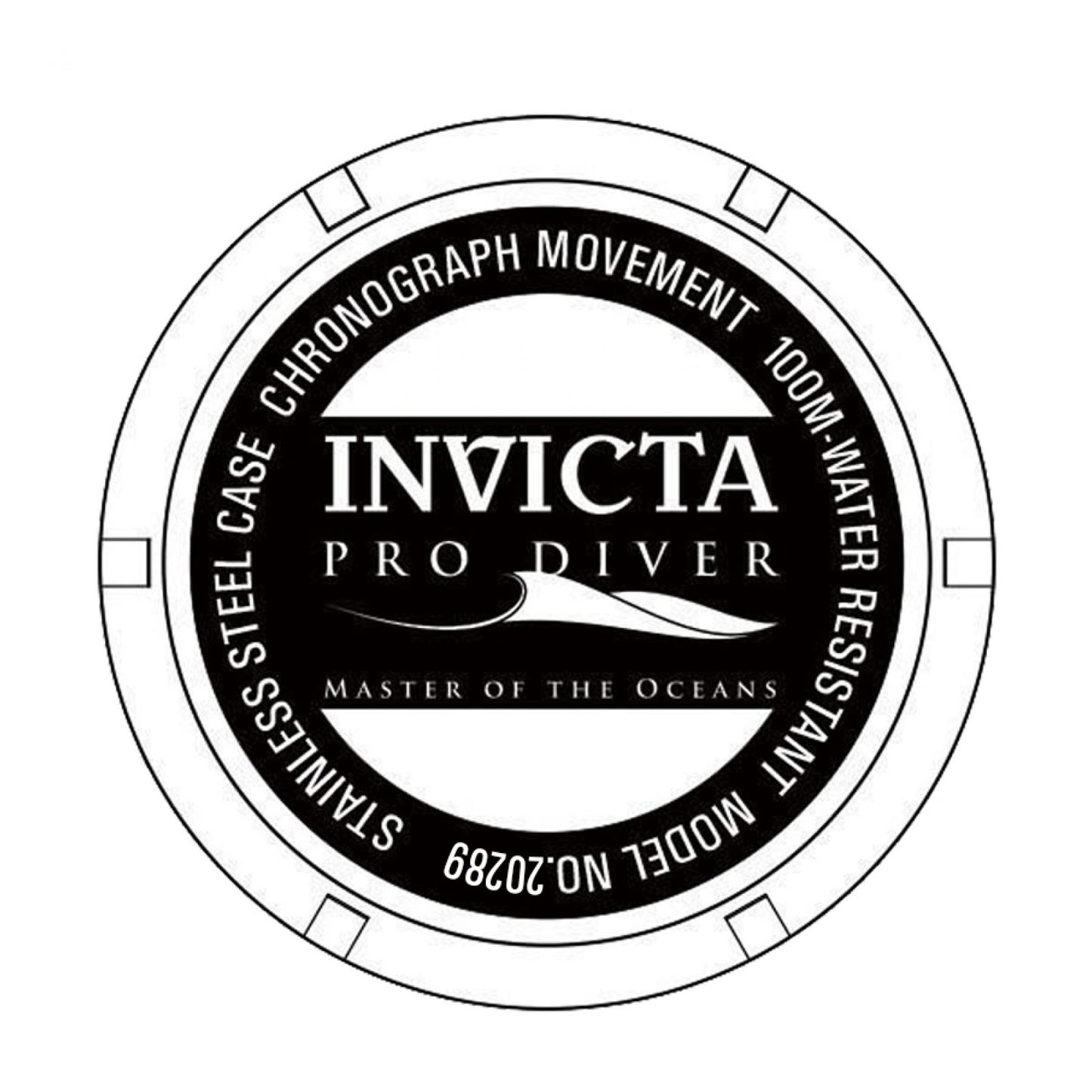 RELOJ  PARA HOMBRE INVICTA PRO DIVER 20289 - ORO BLANCO