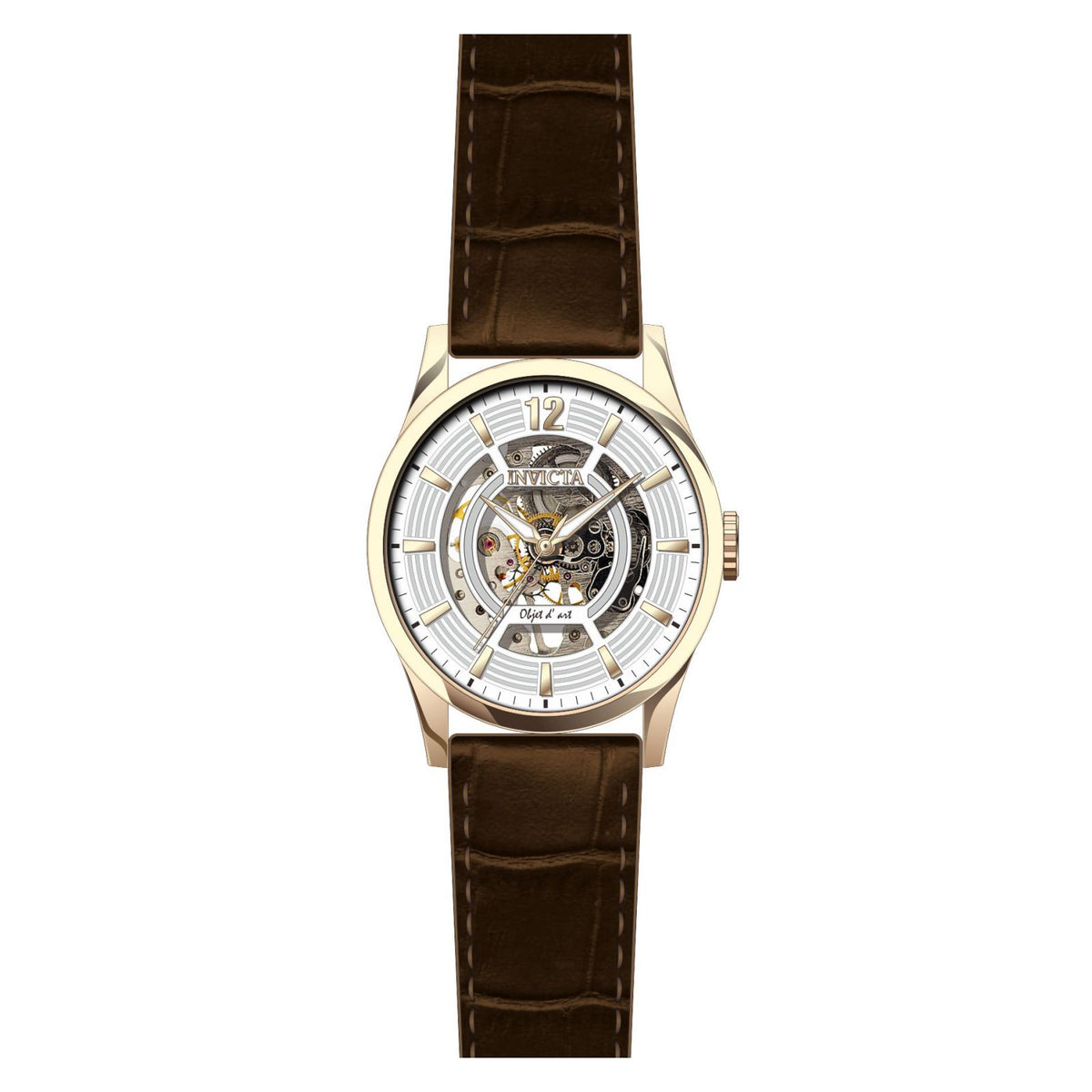 RELOJ CLÁSICO PARA HOMBRE INVICTA OBJET D ART 22596 - MARRÓN