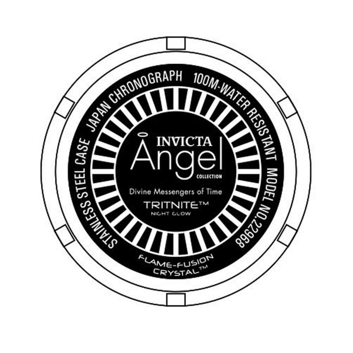 RELOJ  PARA MUJER INVICTA ANGEL 22968 - ACERO