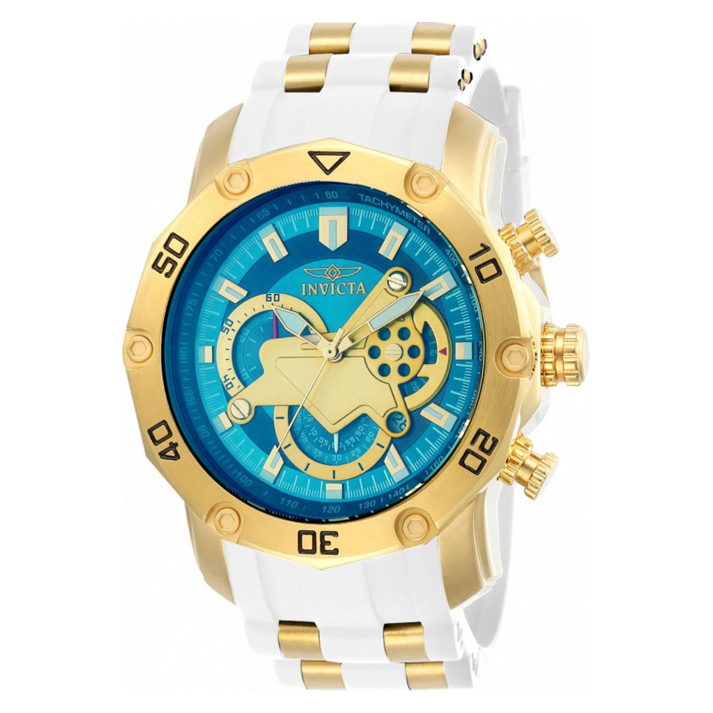 RELOJ DEPORTIVO PARA HOMBRE INVICTA PRO DIVER 23423 - WHITE, GOLD