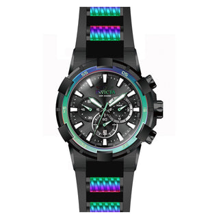 RELOJ  PARA HOMBRE INVICTA AVIATOR 23691 - NEGRO, GALJANOPLASTIA DEL ARCO IRIS