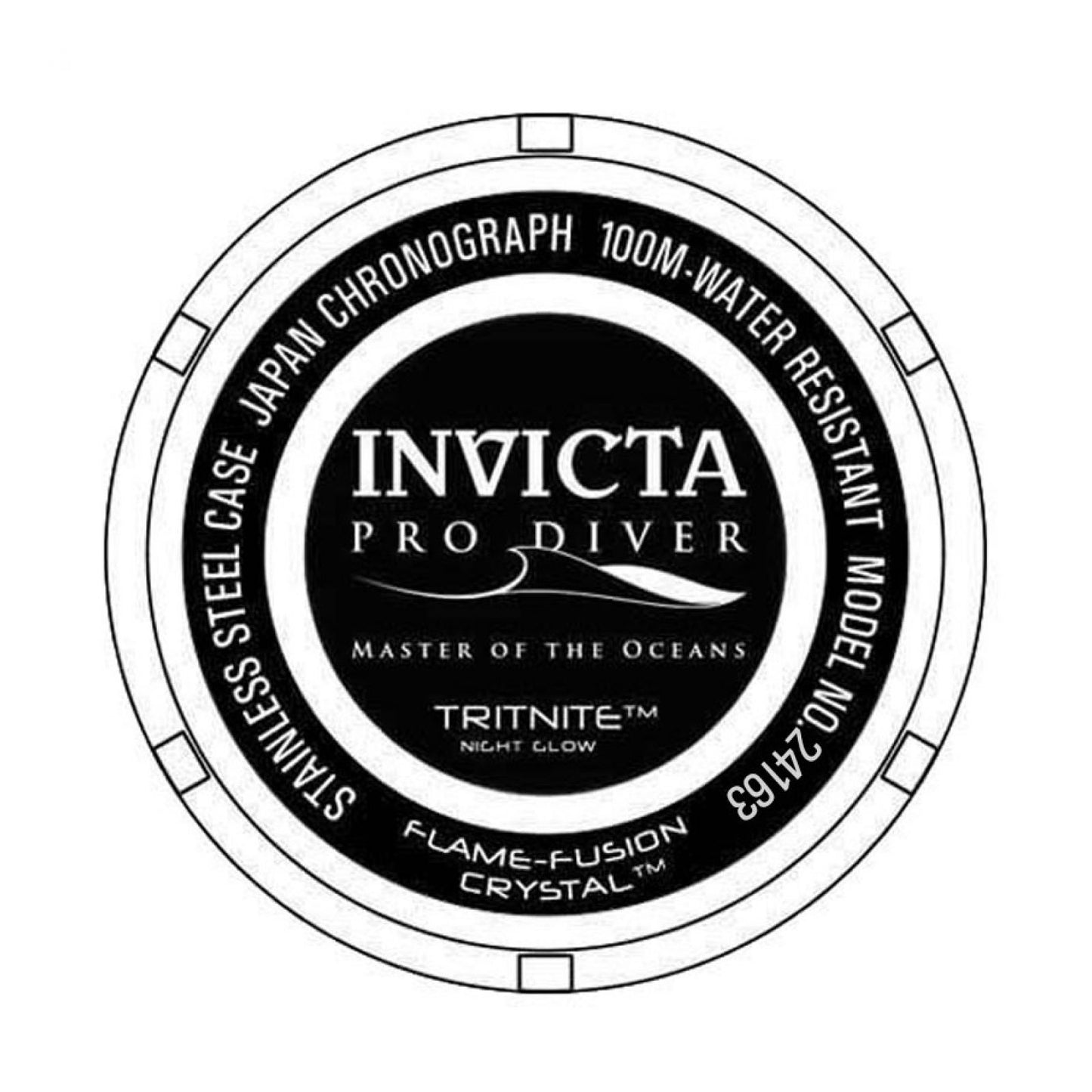 RELOJ DEPORTIVO PARA HOMBRE INVICTA PRO DIVER 24163 - NEGRO