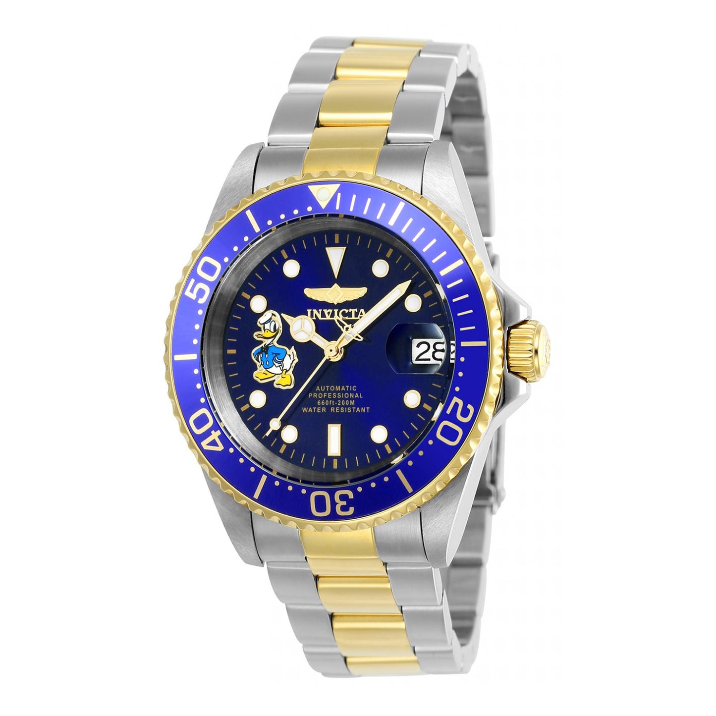 RELOJ PATO DONALD PARA HOMBRE INVICTA DISNEY LIMITED EDITION 24397 - ACERO, ORO