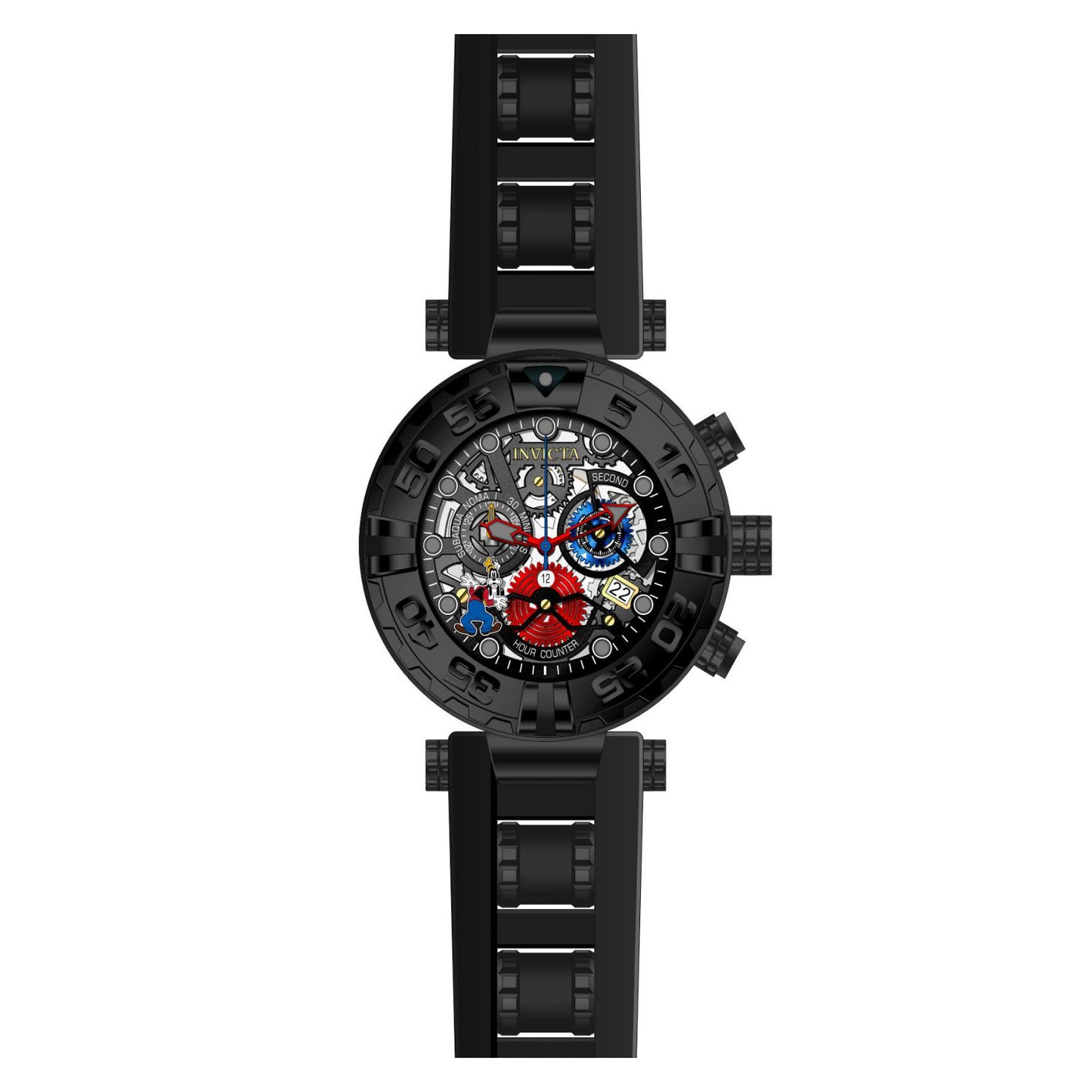 RELOJ GOOFY PARA HOMBRE INVICTA DISNEY LIMITED EDITION 24514 - NEGRO, ROJO