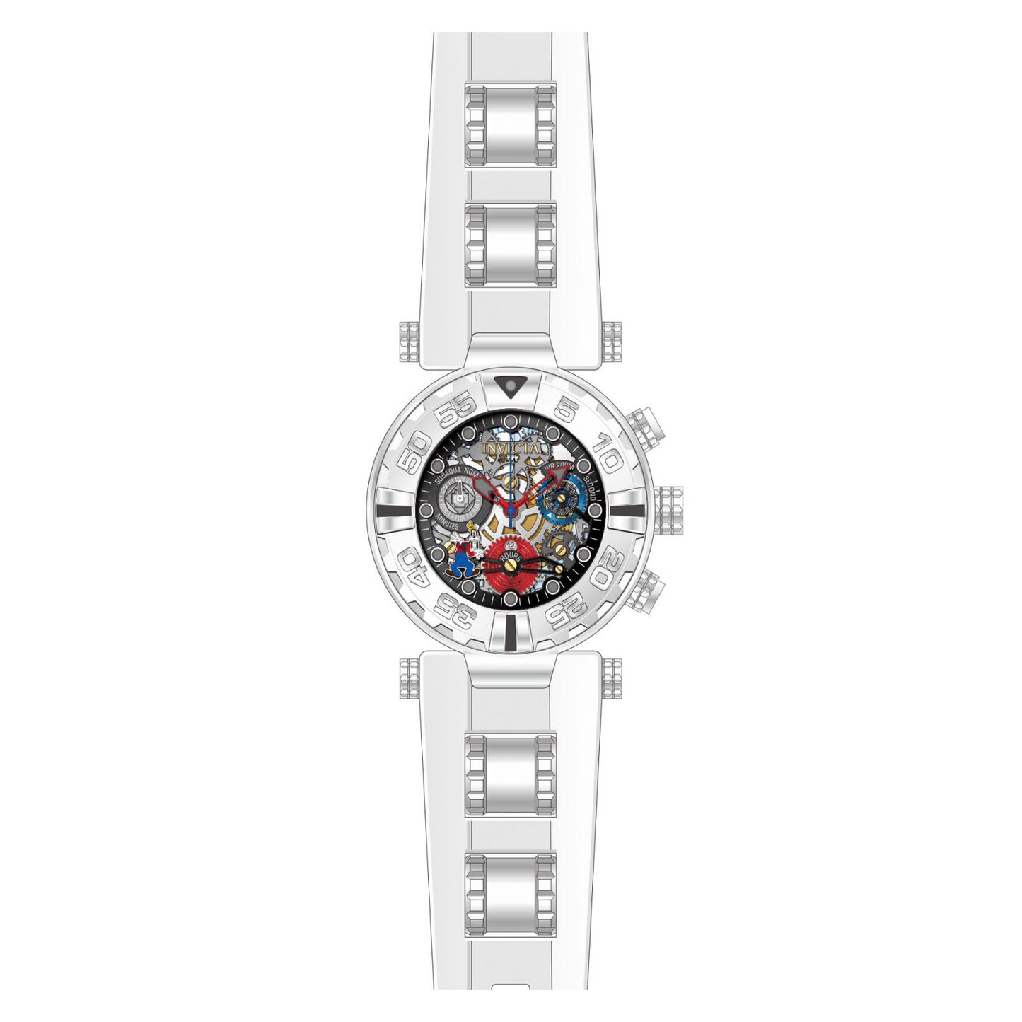 RELOJ GOOFY PARA MUJER INVICTA DISNEY LIMITED EDITION 24515 - BLANCO ROJO