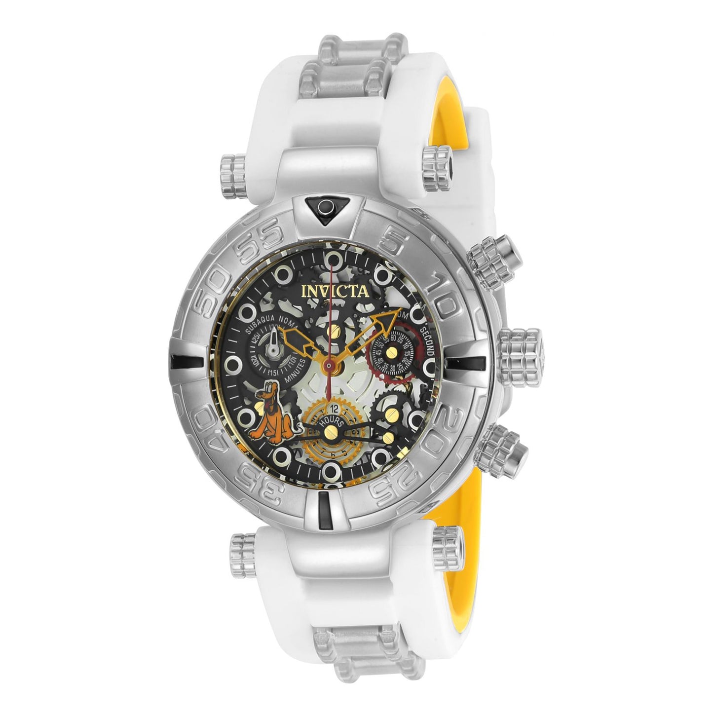 RELOJ PLUTO PARA MUJER INVICTA DISNEY LIMITED EDITION 24519 - BLANCO AMARILLO