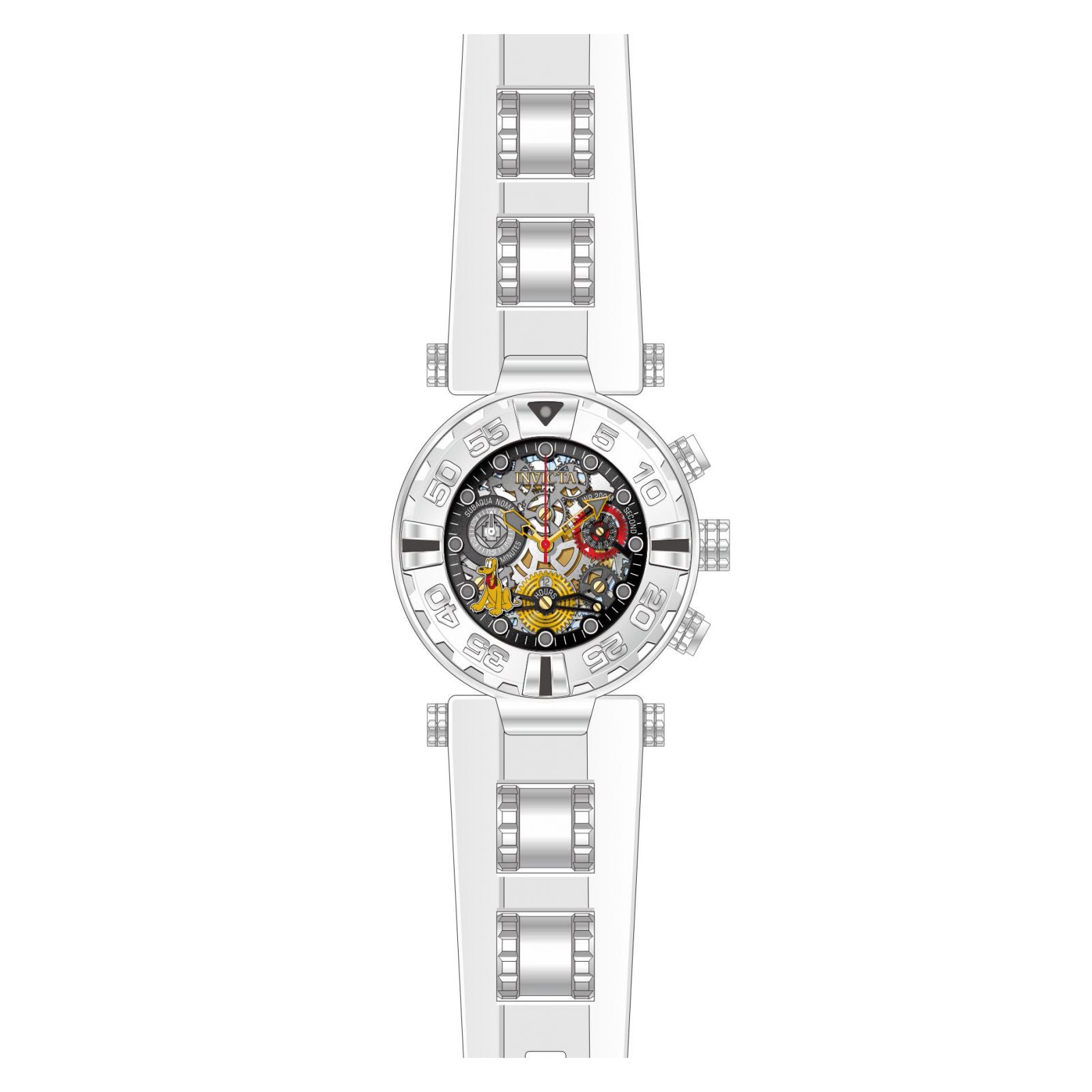 RELOJ PLUTO PARA MUJER INVICTA DISNEY LIMITED EDITION 24519 - BLANCO AMARILLO
