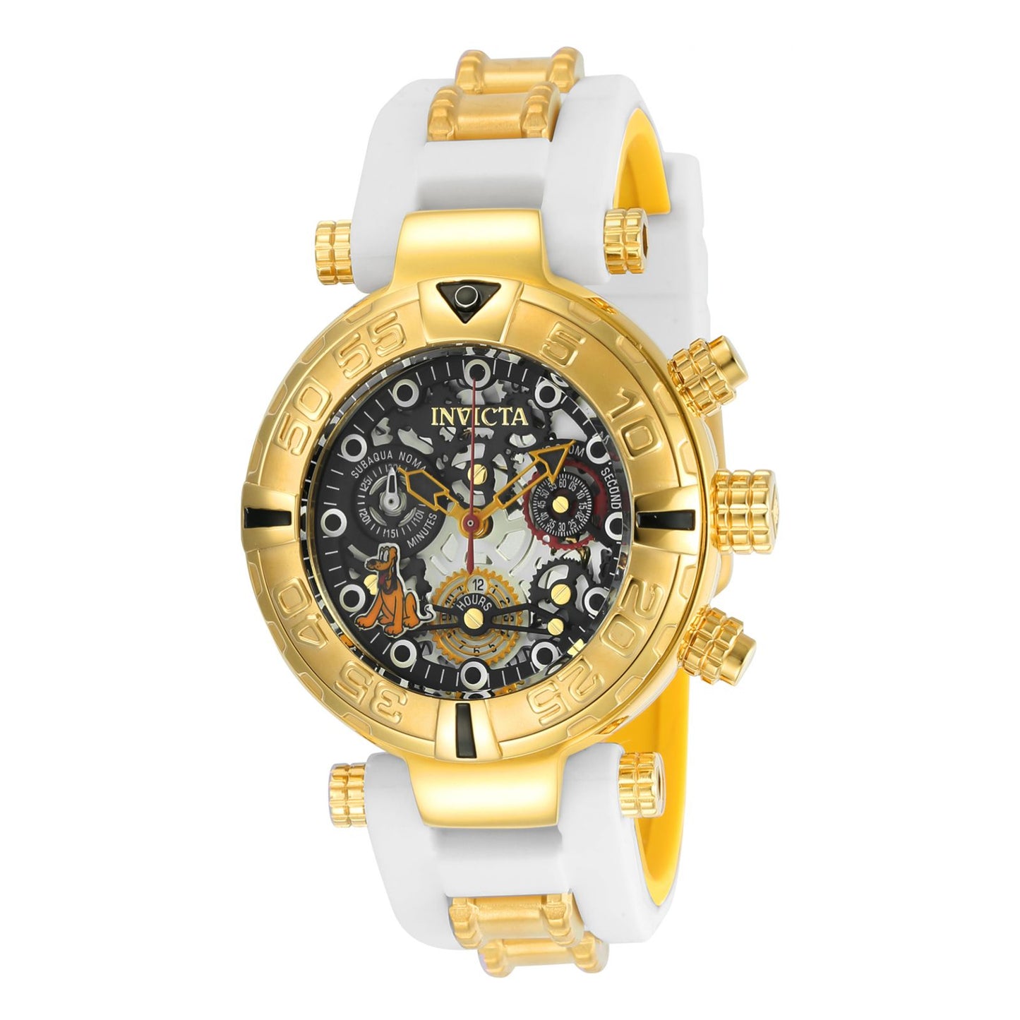 RELOJ PLUTO PARA MUJER INVICTA DISNEY LIMITED EDITION 24520 - BLANCO AMARILLO