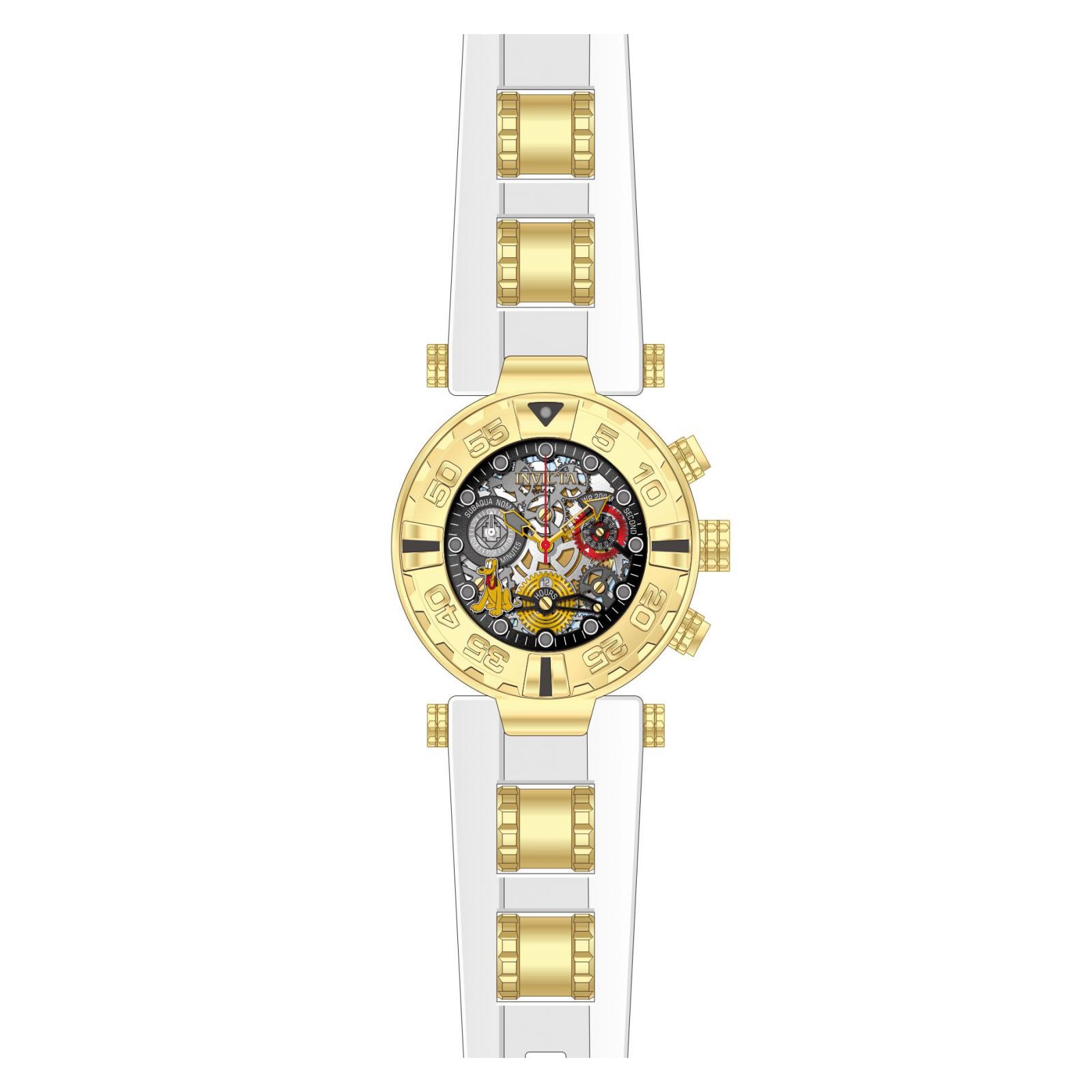 RELOJ PLUTO PARA MUJER INVICTA DISNEY LIMITED EDITION 24520 - BLANCO AMARILLO