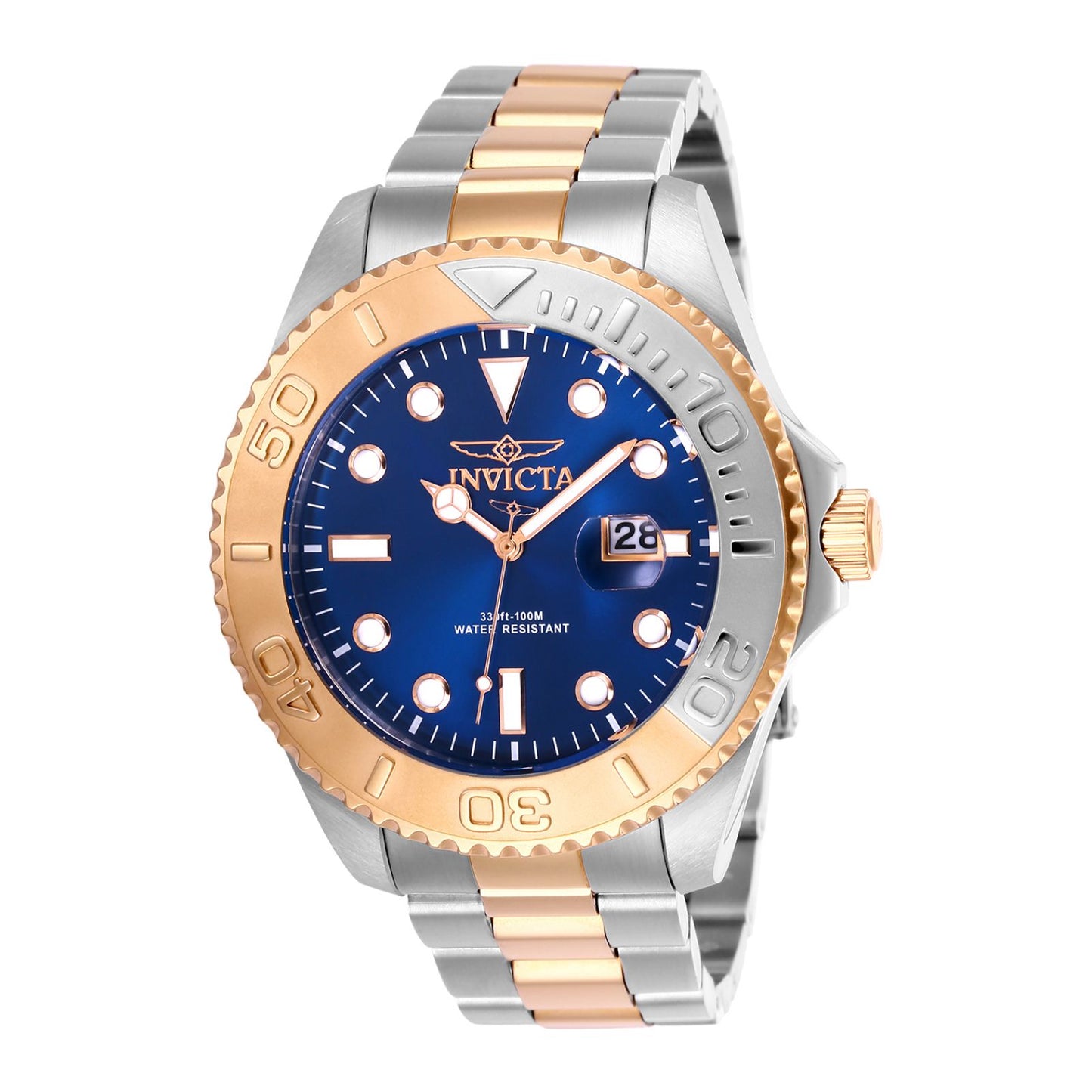 RELOJ  PARA HOMBRE INVICTA PRO DIVER 24626 - ACERO, ORO ROSA