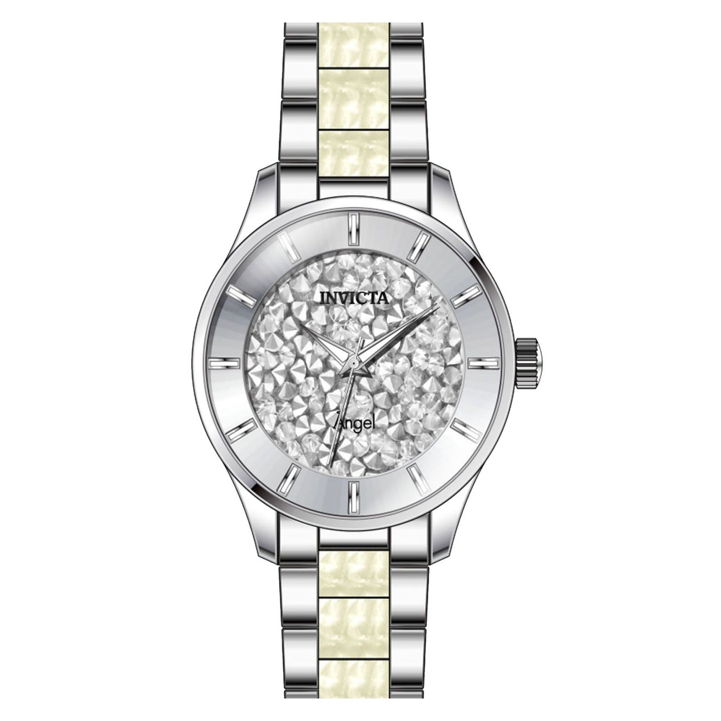 RELOJ DEPORTIVO PARA MUJER INVICTA ANGEL 25246 - BLANCO, ACERO