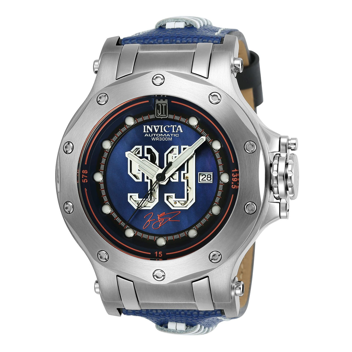 RELOJ CLÁSICO PARA HOMBRE INVICTA JASON TAYLOR 25321 - NEGRO, AZUL OSCURO, BLANCO