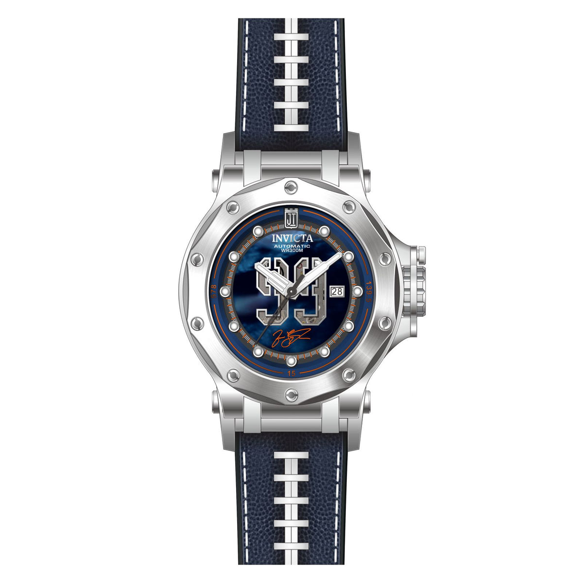 RELOJ CLÁSICO PARA HOMBRE INVICTA JASON TAYLOR 25321 - NEGRO, AZUL OSCURO, BLANCO
