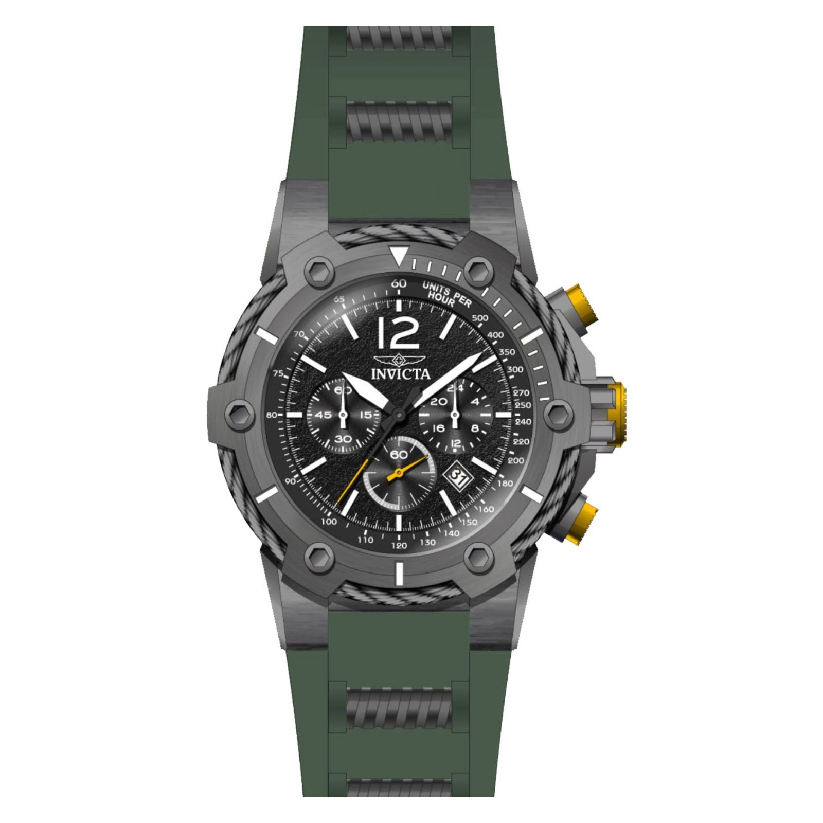 RELOJ  PARA HOMBRE INVICTA BOLT 25471 - VERDE, GUNMETAL