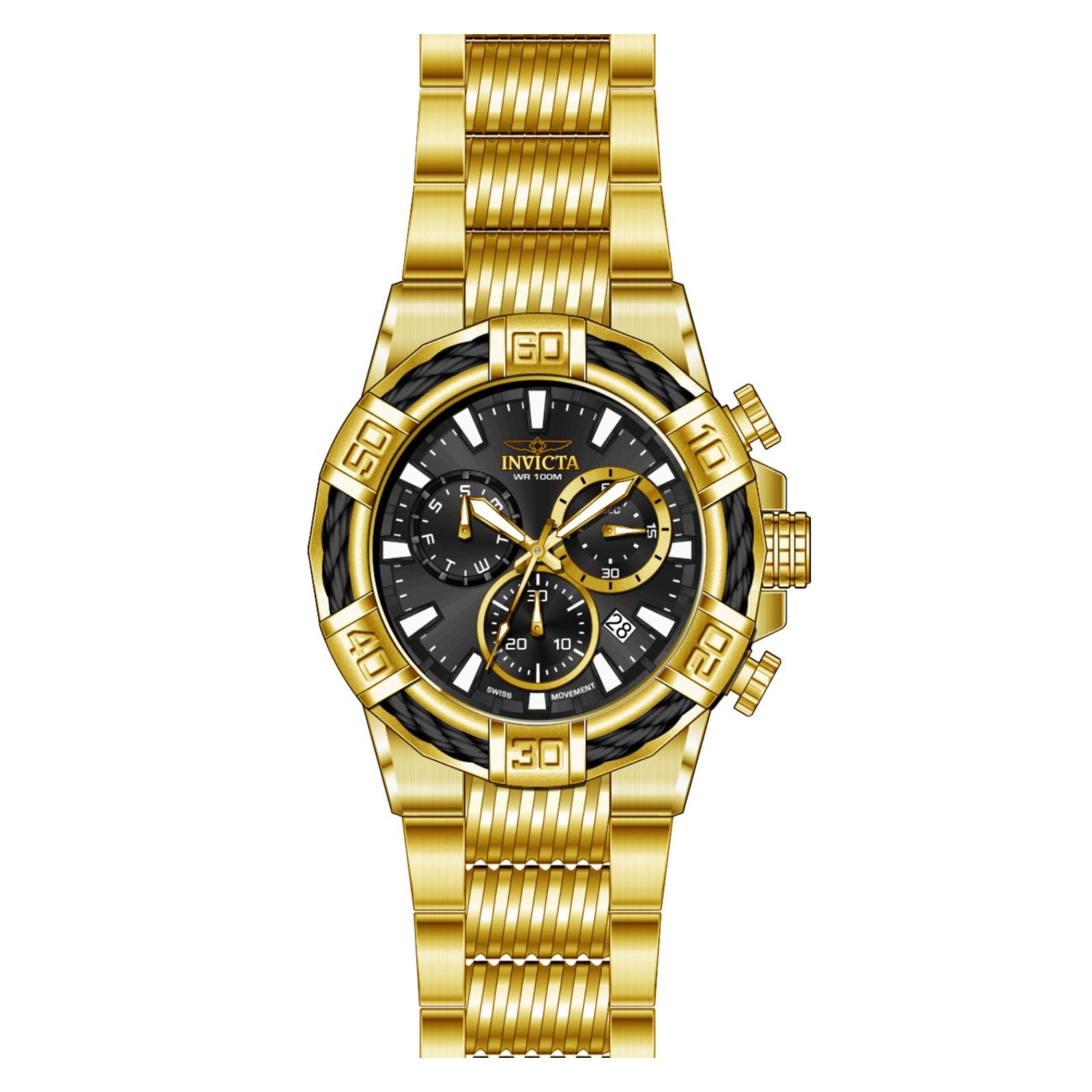 RELOJ  PARA HOMBRE INVICTA BOLT 25867 - ORO
