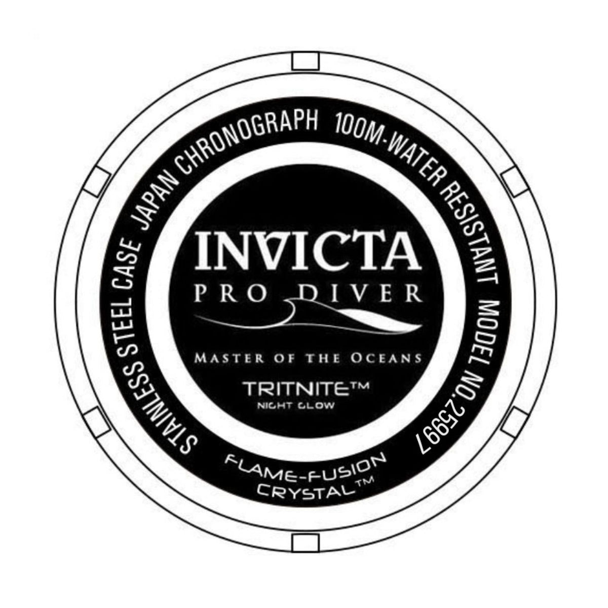 RELOJ DEPORTIVO PARA HOMBRE INVICTA PRO DIVER 25997 - NEGRO