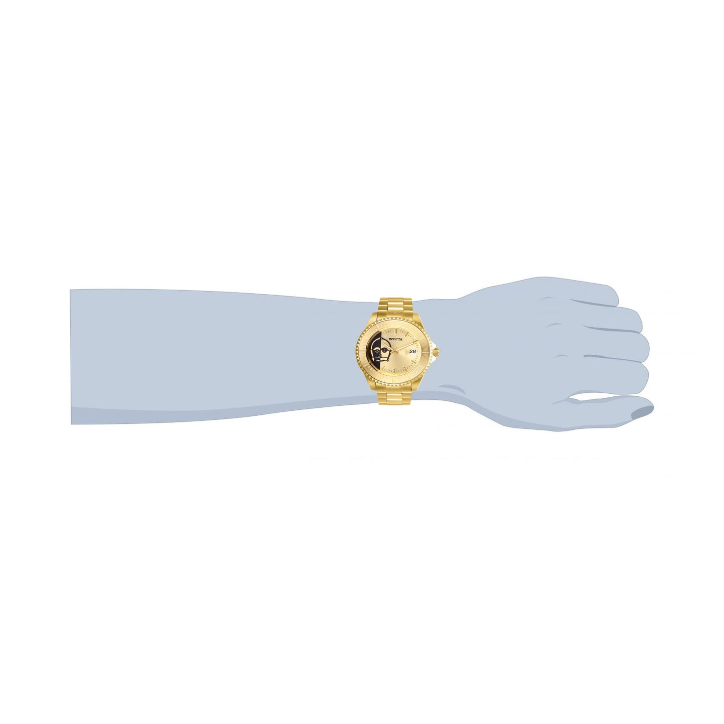RELOJ C-3PO PARA HOMBRE INVICTA STAR WARS 26166 - ORO