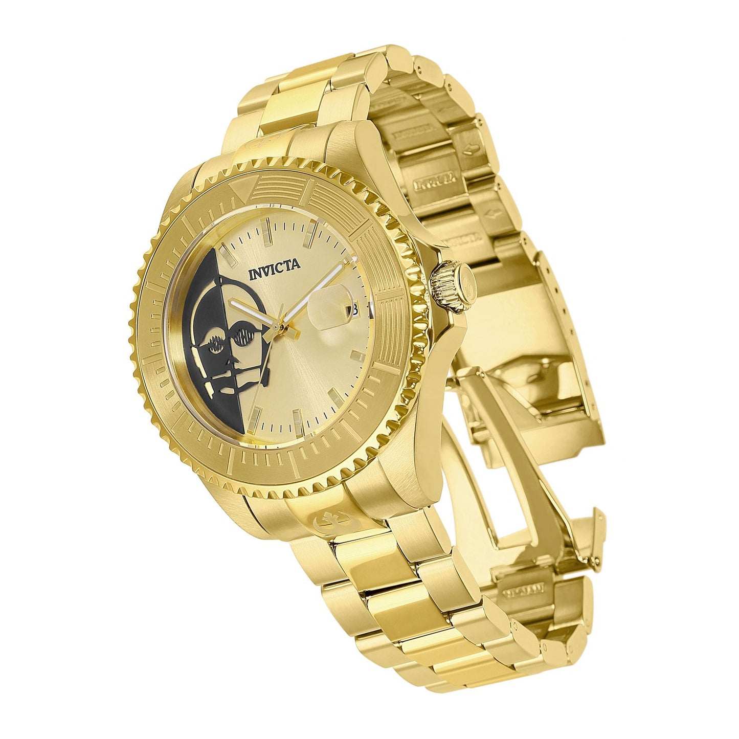 RELOJ C-3PO PARA HOMBRE INVICTA STAR WARS 26166 - ORO