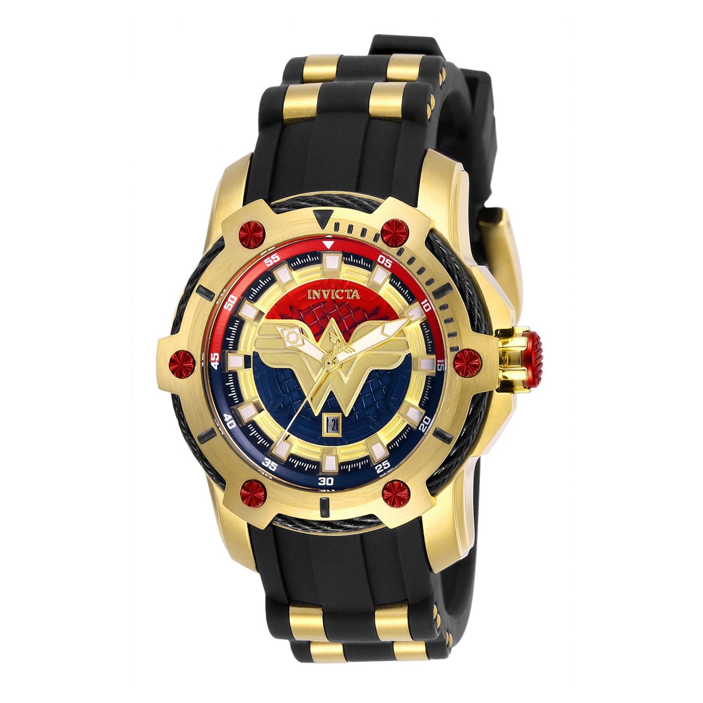 RELOJ MUJER MARAVILLA PARA MUJER INVICTA DC COMICS 26834 - AZUL DORADO