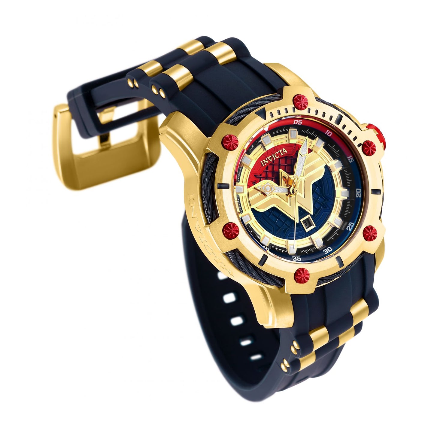 RELOJ MUJER MARAVILLA PARA MUJER INVICTA DC COMICS 26834 - AZUL DORADO