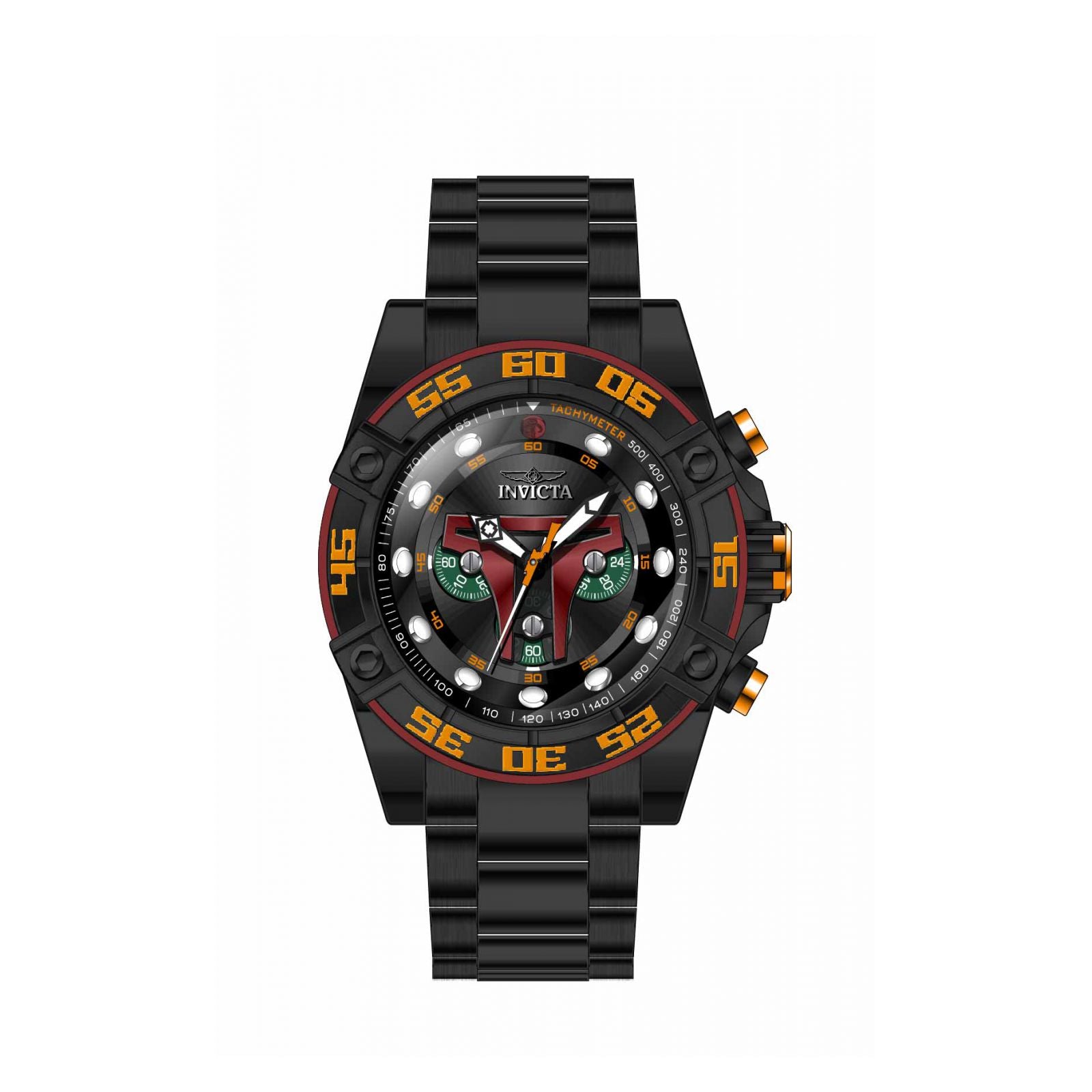 RELOJ BOBA FETT PARA HOMBRE INVICTA STAR WARS 27225 - NEGRO
