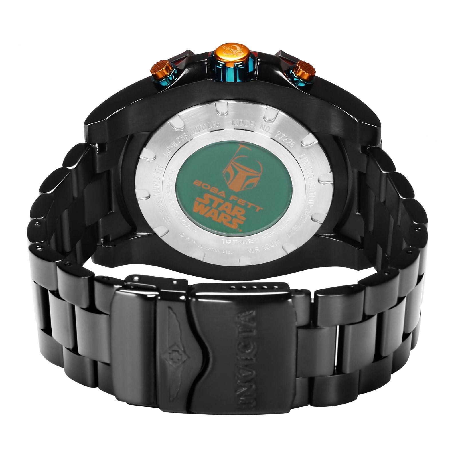 RELOJ BOBA FETT PARA HOMBRE INVICTA STAR WARS 27225 - NEGRO