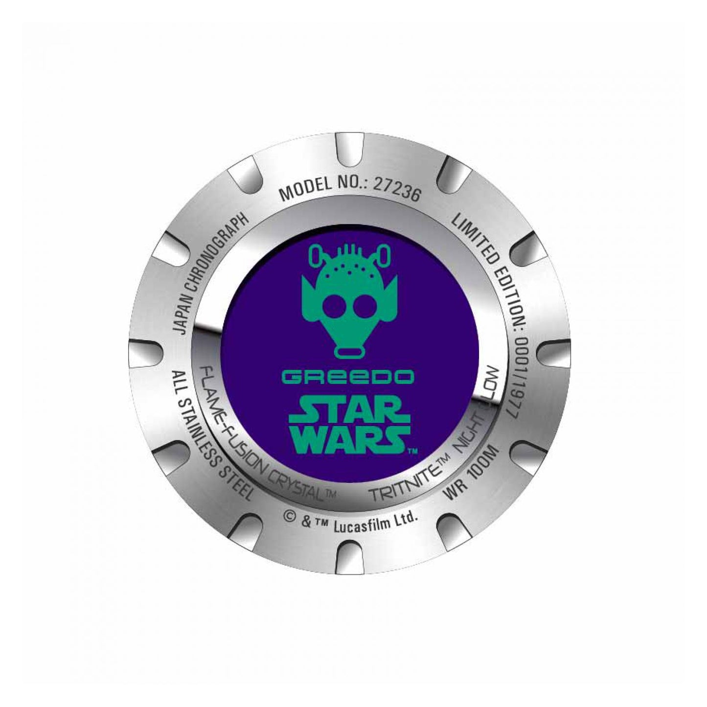 RELOJ GREEDO PARA HOMBRE INVICTA STAR WARS 27236 - VERDE
