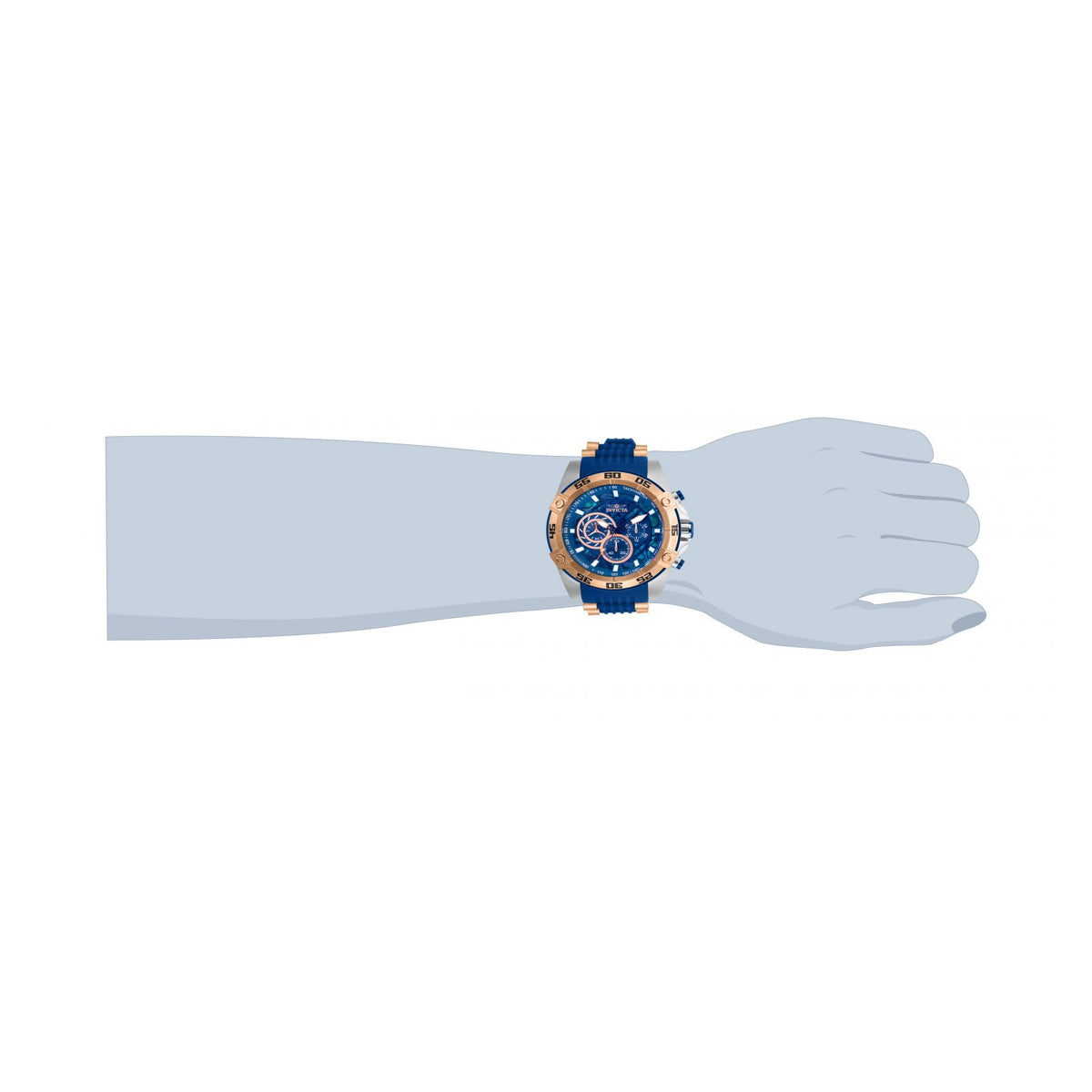 RELOJ  PARA HOMBRE INVICTA SPEEDWAY 27255 - AZUL, ORO ROSA