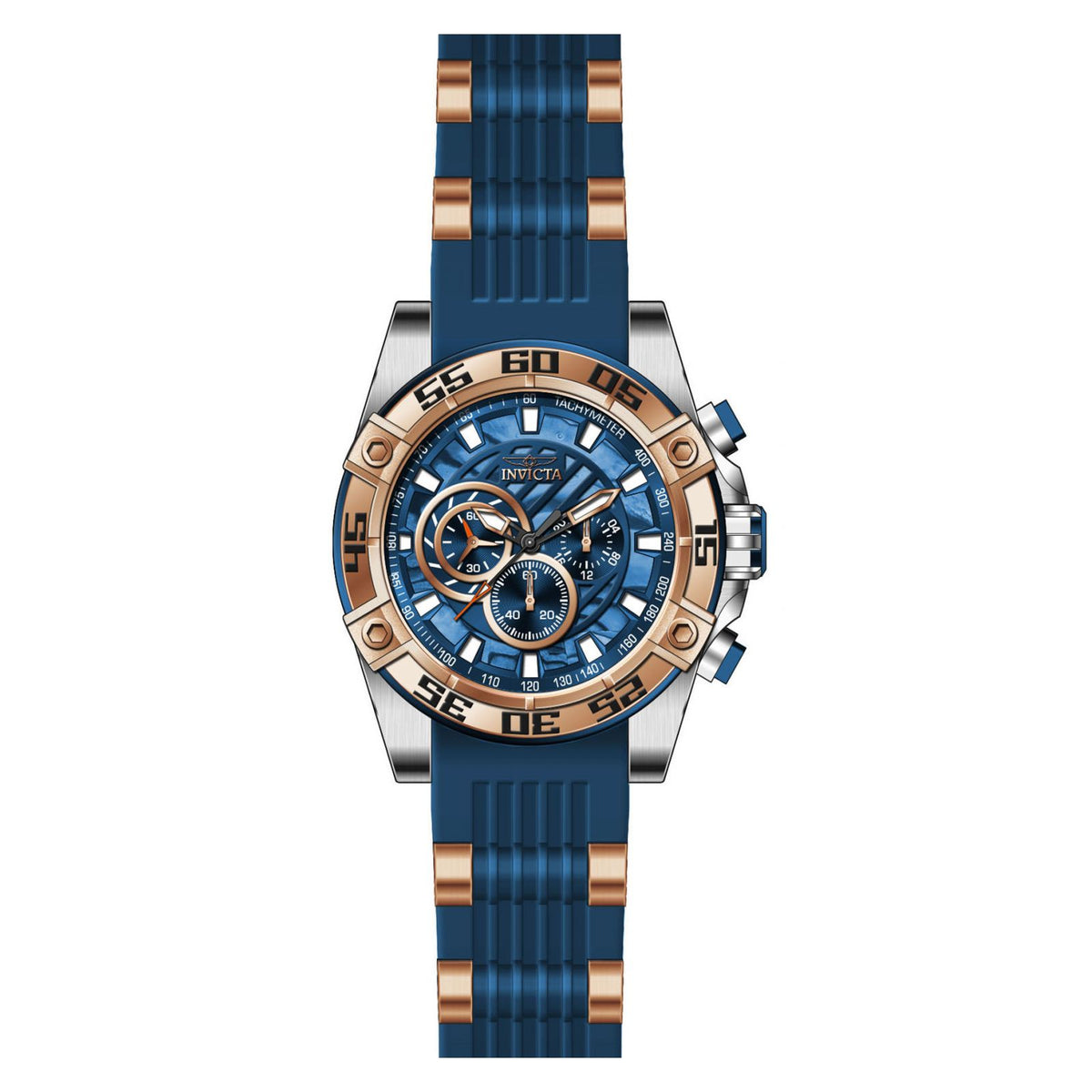RELOJ  PARA HOMBRE INVICTA SPEEDWAY 27255 - AZUL, ORO ROSA