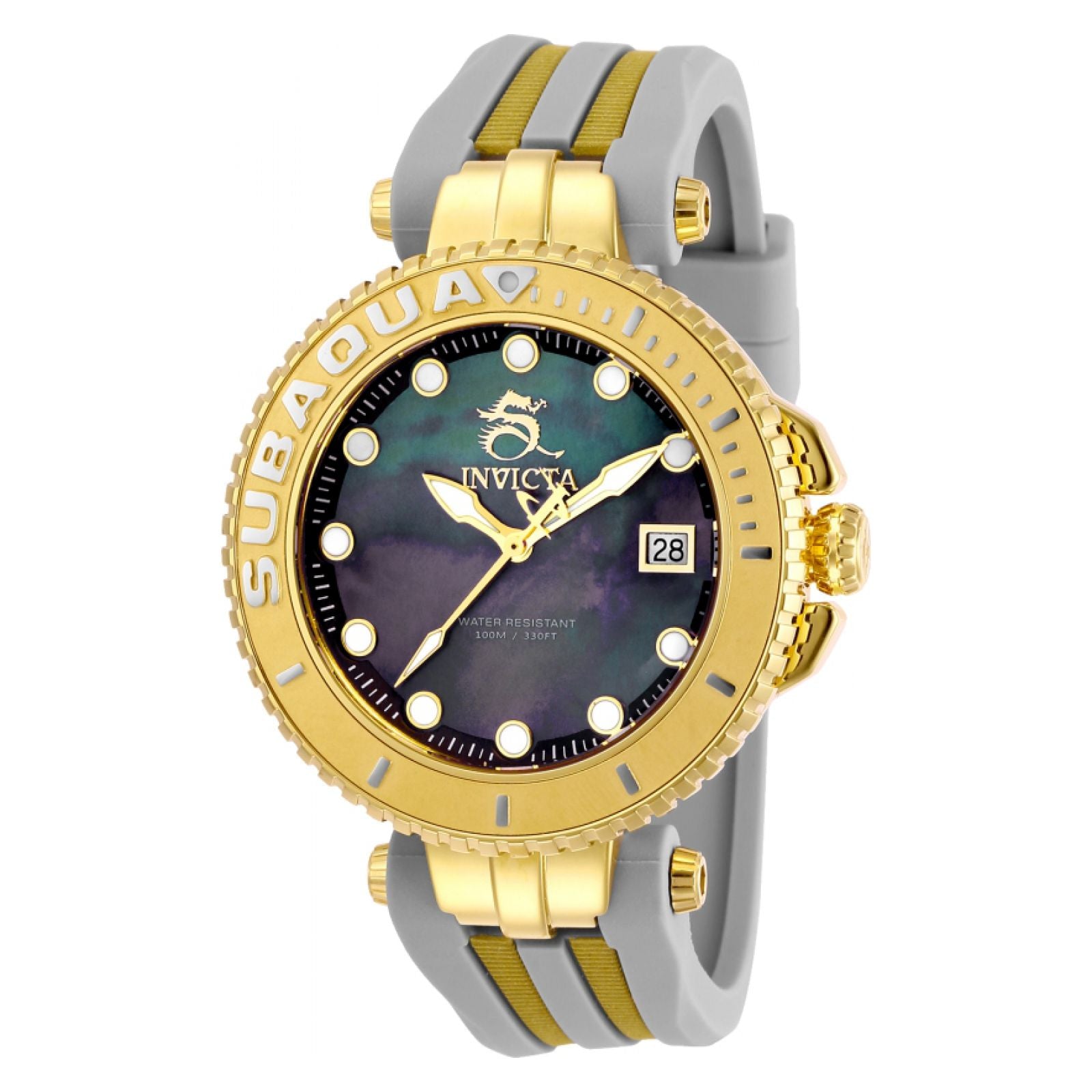 RELOJ DEPORTIVO PARA MUJER INVICTA SUBAQUA 27355 - DORADO, GRIS CLARO