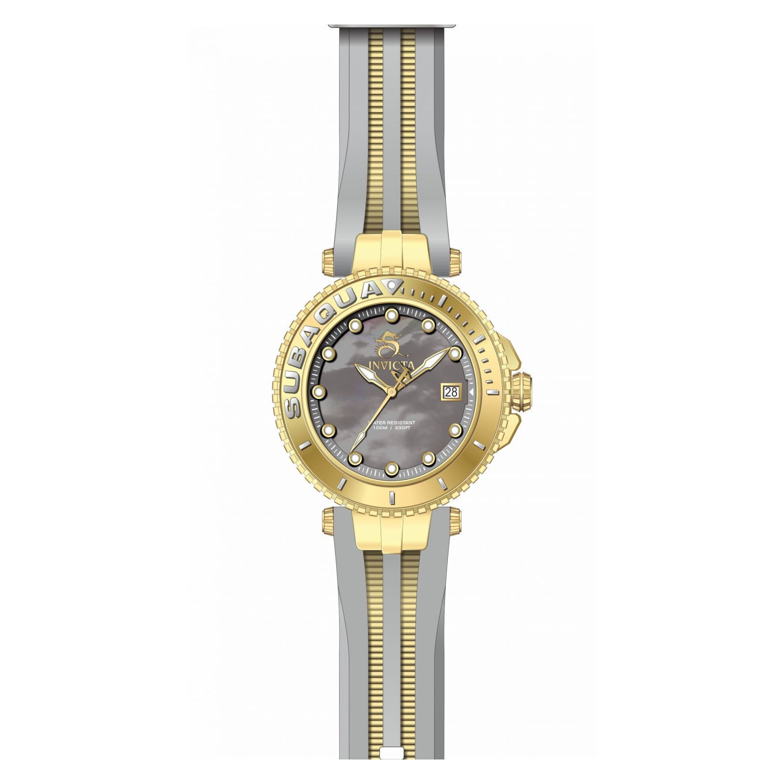 RELOJ DEPORTIVO PARA MUJER INVICTA SUBAQUA 27355 - DORADO, GRIS CLARO
