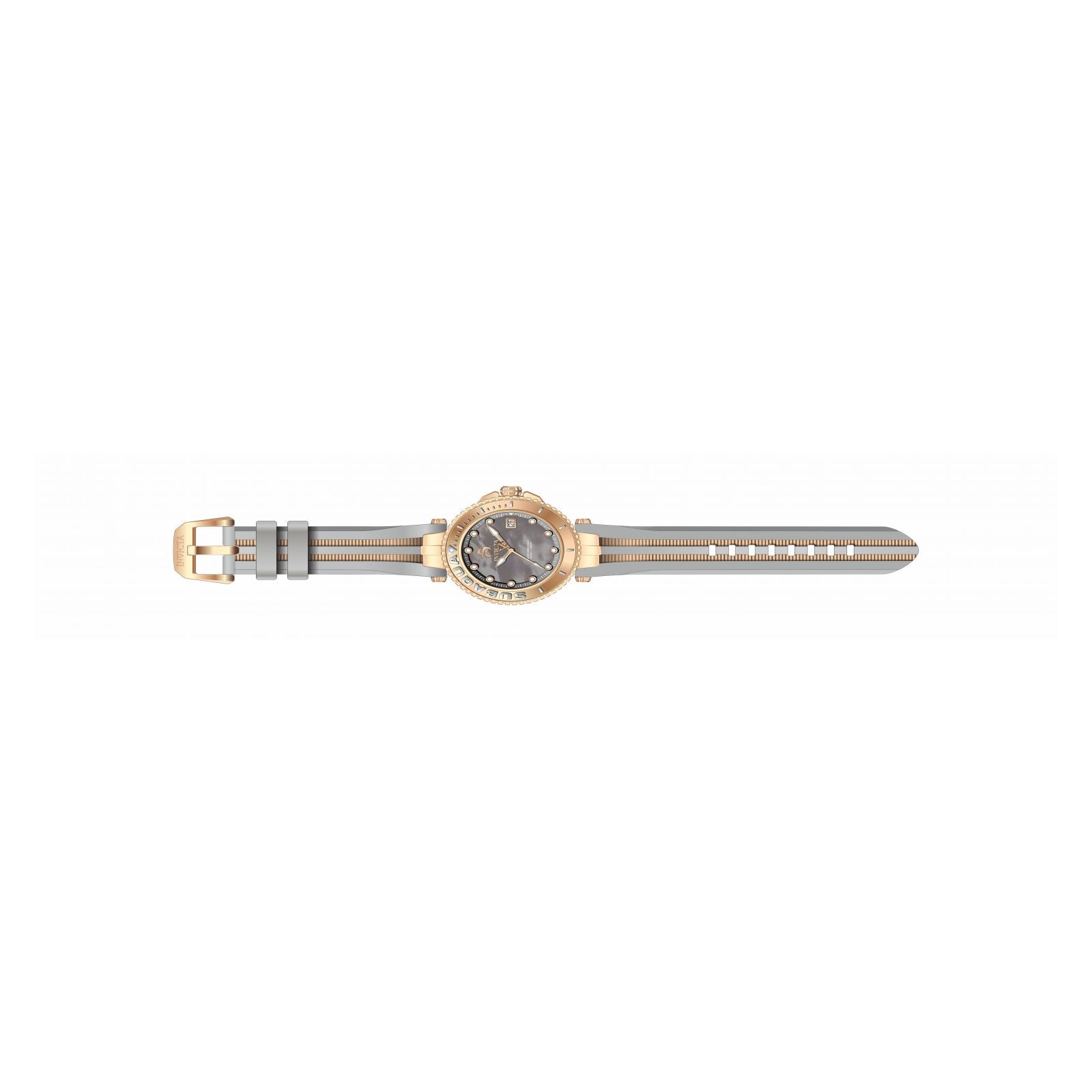RELOJ DEPORTIVO PARA MUJER INVICTA SUBAQUA 27357 - GRIS CLARO, ORO ROSA