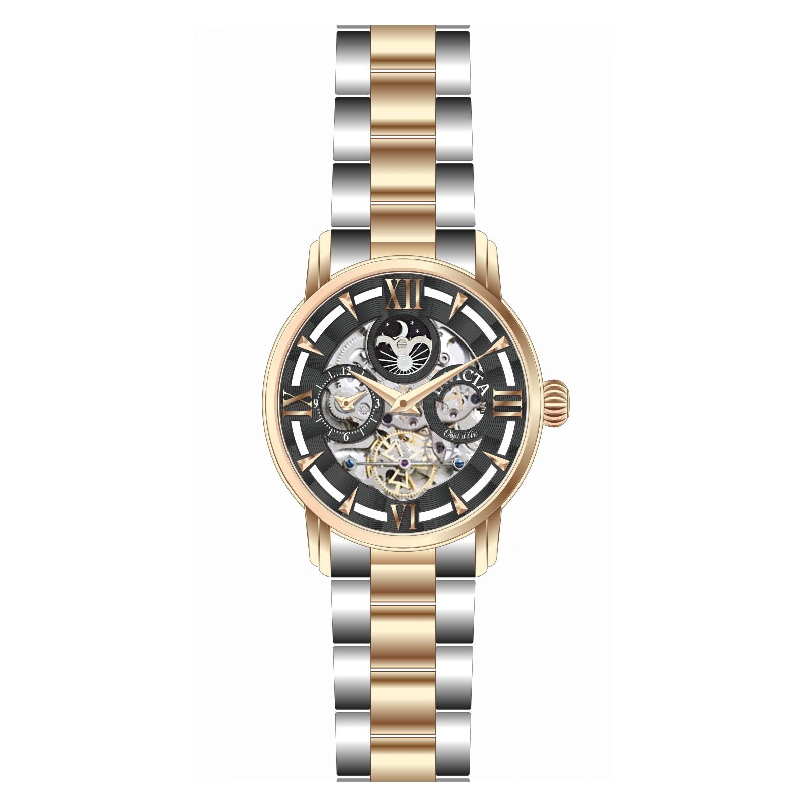 RELOJ PARA HOMBRE INVICTA OBJET D ART 27579 - ACERO, ORO ROSA