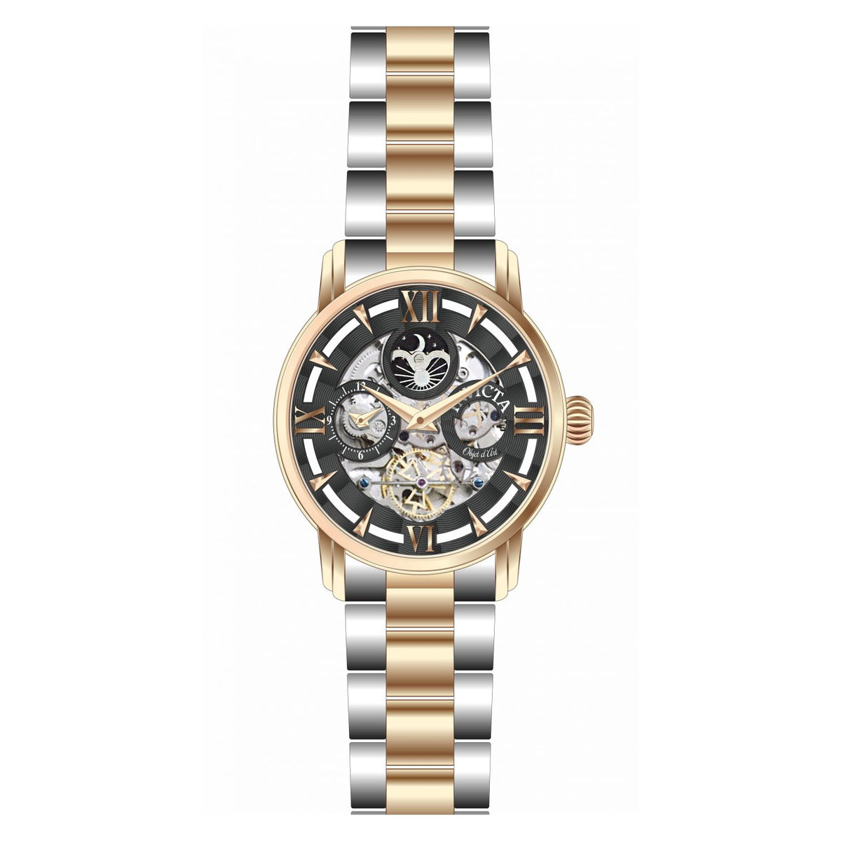 RELOJ  PARA HOMBRE INVICTA OBJET D ART 27579 - ACERO, ORO ROSA