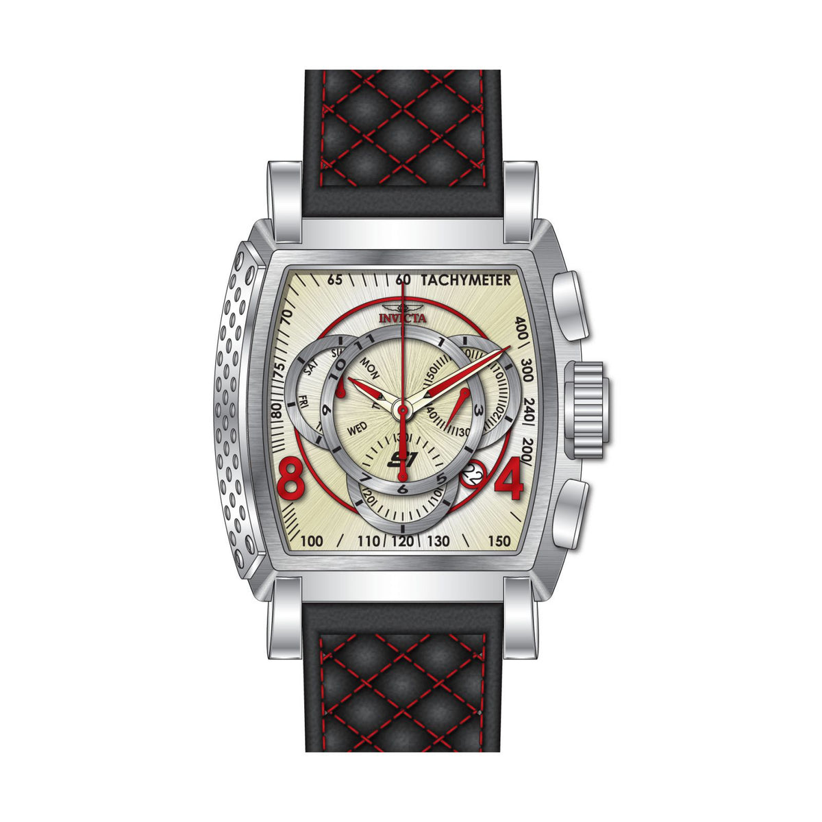 RELOJ CLÁSICO PARA HOMBRE INVICTA S1 RALLY 27923 - NEGRO ROJO