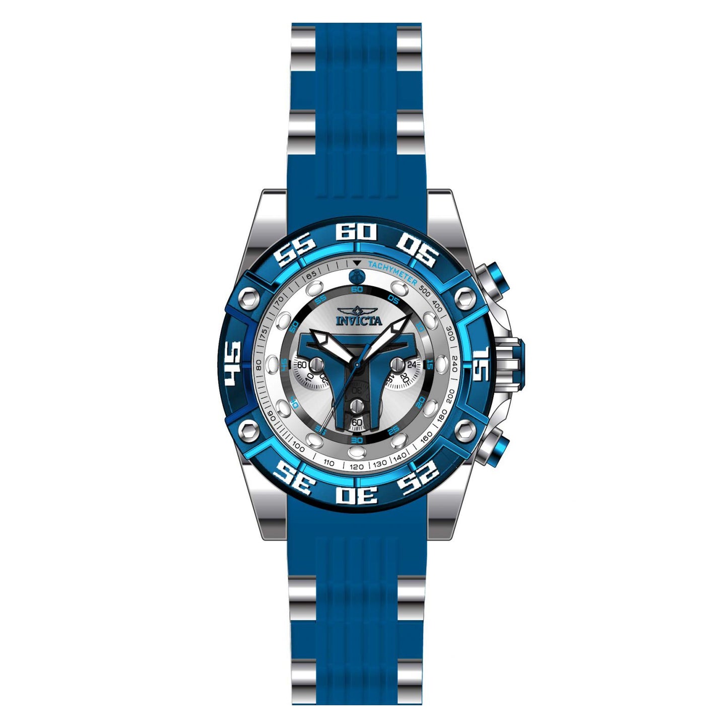 RELOJ JANGO FETT PARA HOMBRE INVICTA STAR WARS 27966 - AZUL ACERO
