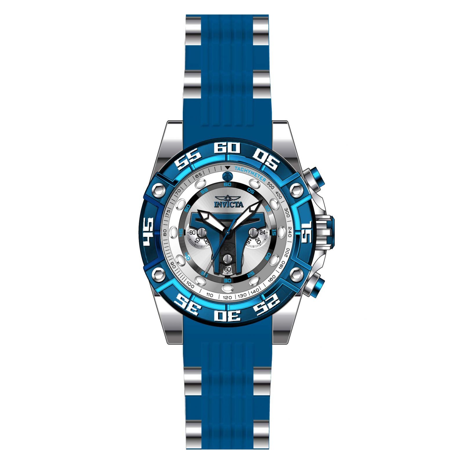 RELOJ JANGO FETT PARA HOMBRE INVICTA STAR WARS 27966 - AZUL ACERO
