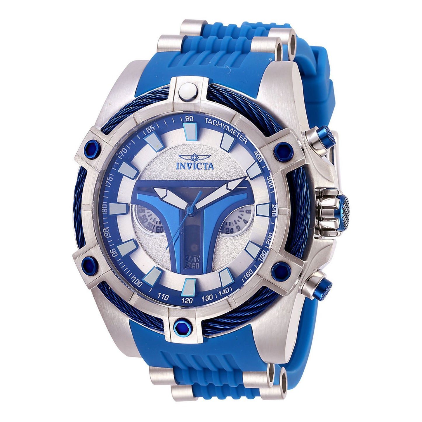 RELOJ JANGO FETT PARA HOMBRE INVICTA STAR WARS 27968 - AZUL ACERO