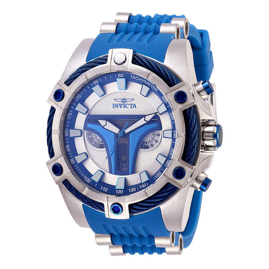 RELOJ JANGO FETT PARA HOMBRE INVICTA STAR WARS 27968 - AZUL ACERO