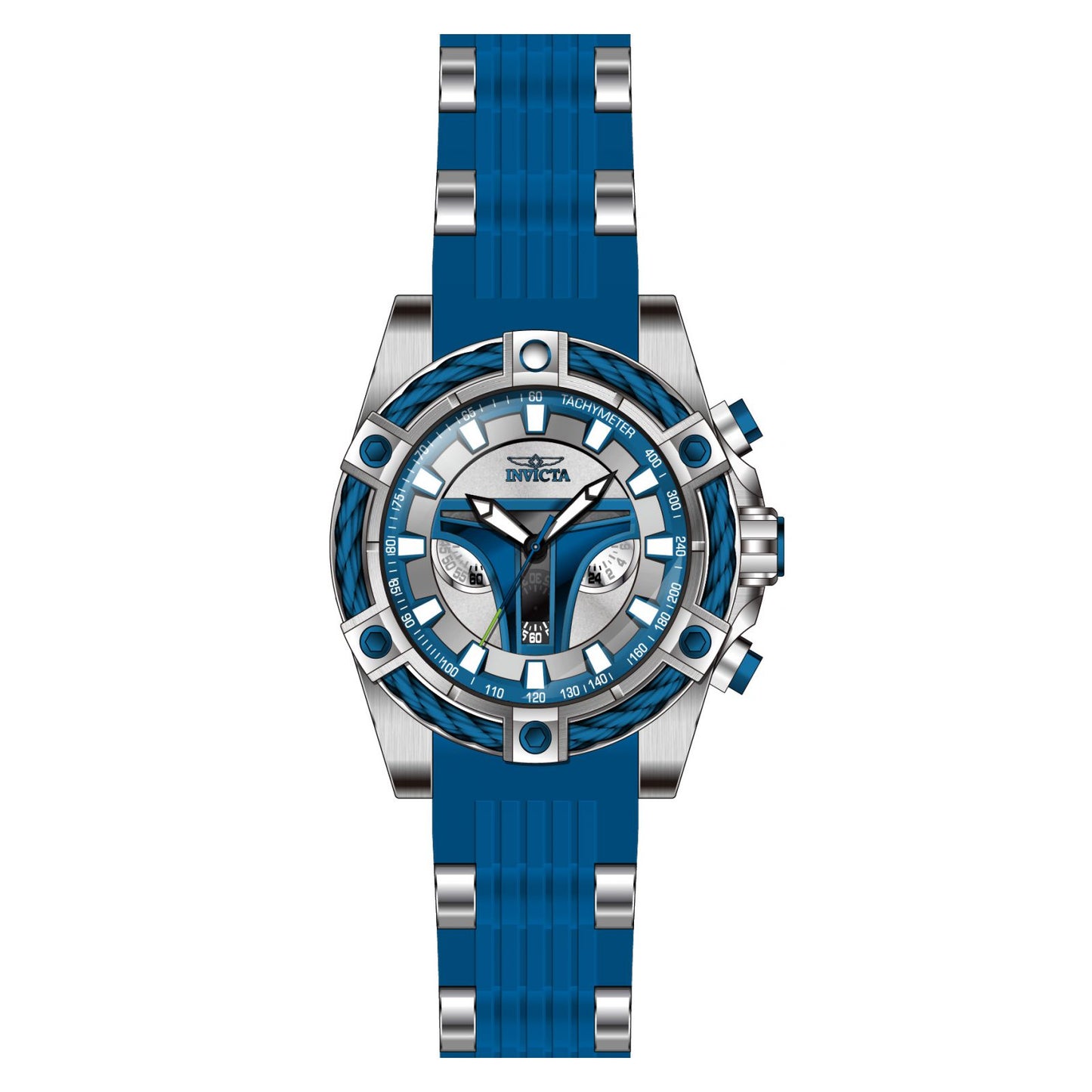 RELOJ JANGO FETT PARA HOMBRE INVICTA STAR WARS 27968 - AZUL ACERO
