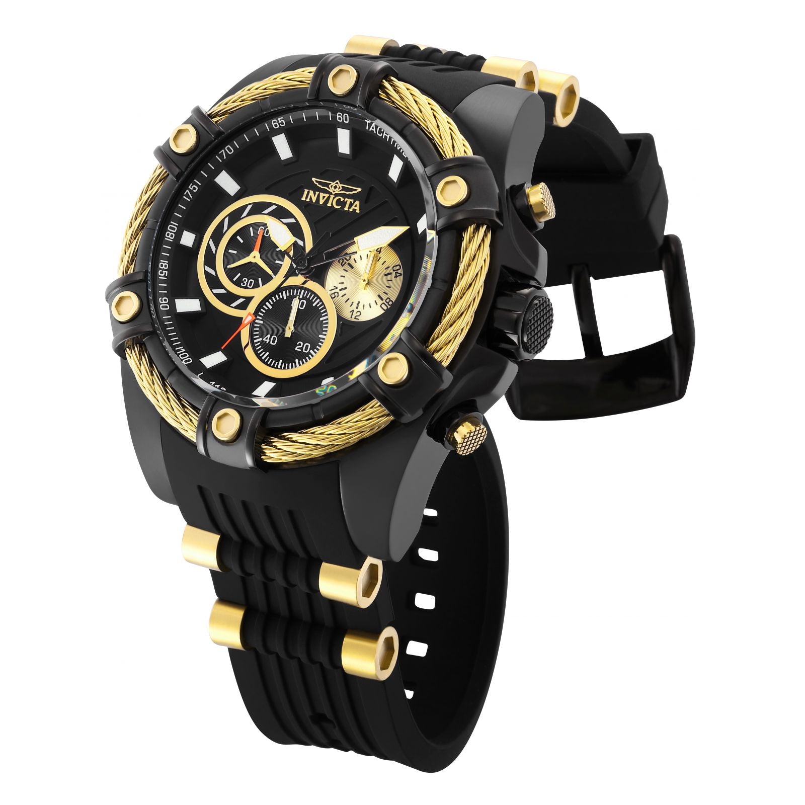 RELOJ  PARA HOMBRE INVICTA BOLT 28015 - DORADO NEGRO