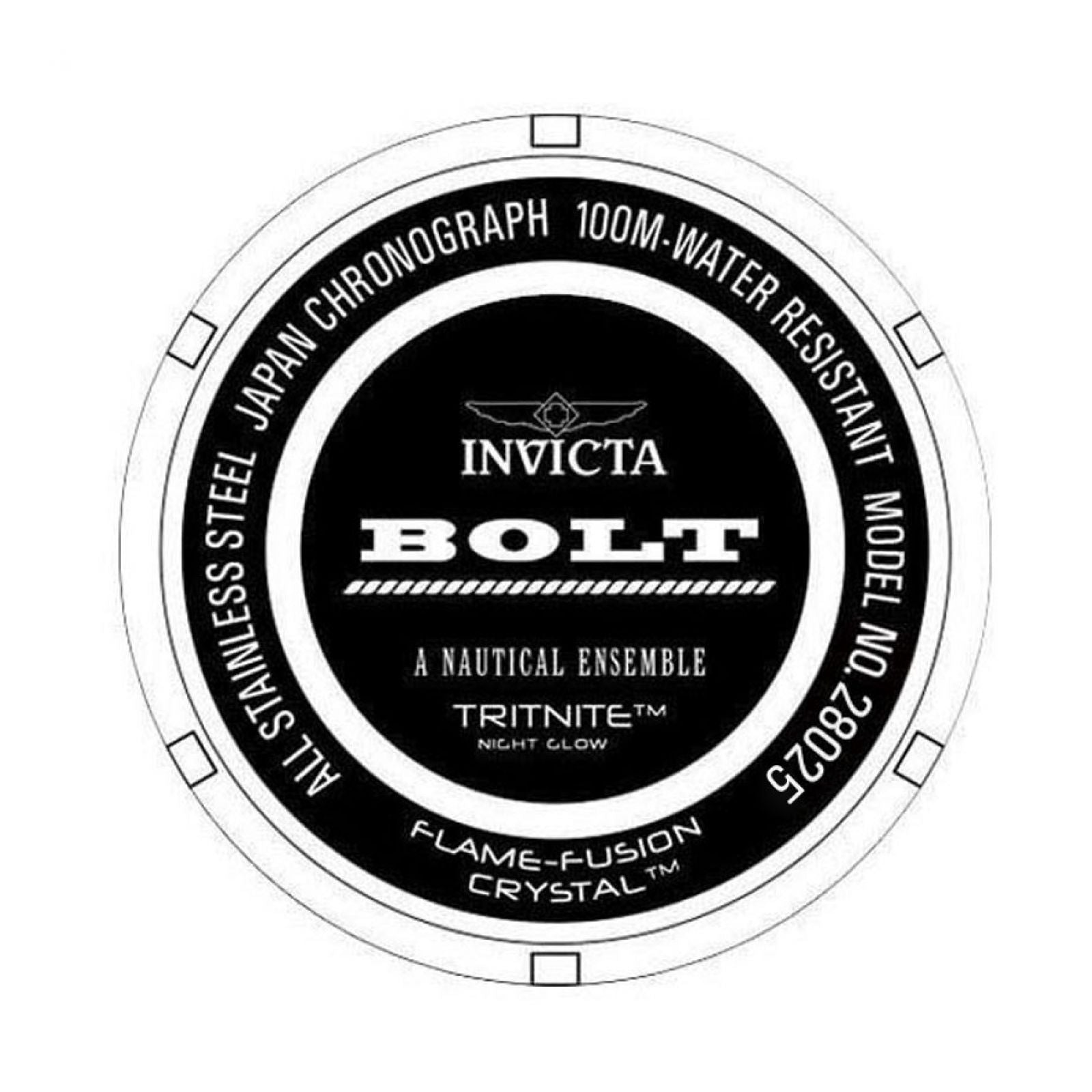 RELOJ  PARA HOMBRE INVICTA BOLT 28025 - ACERO DORADO