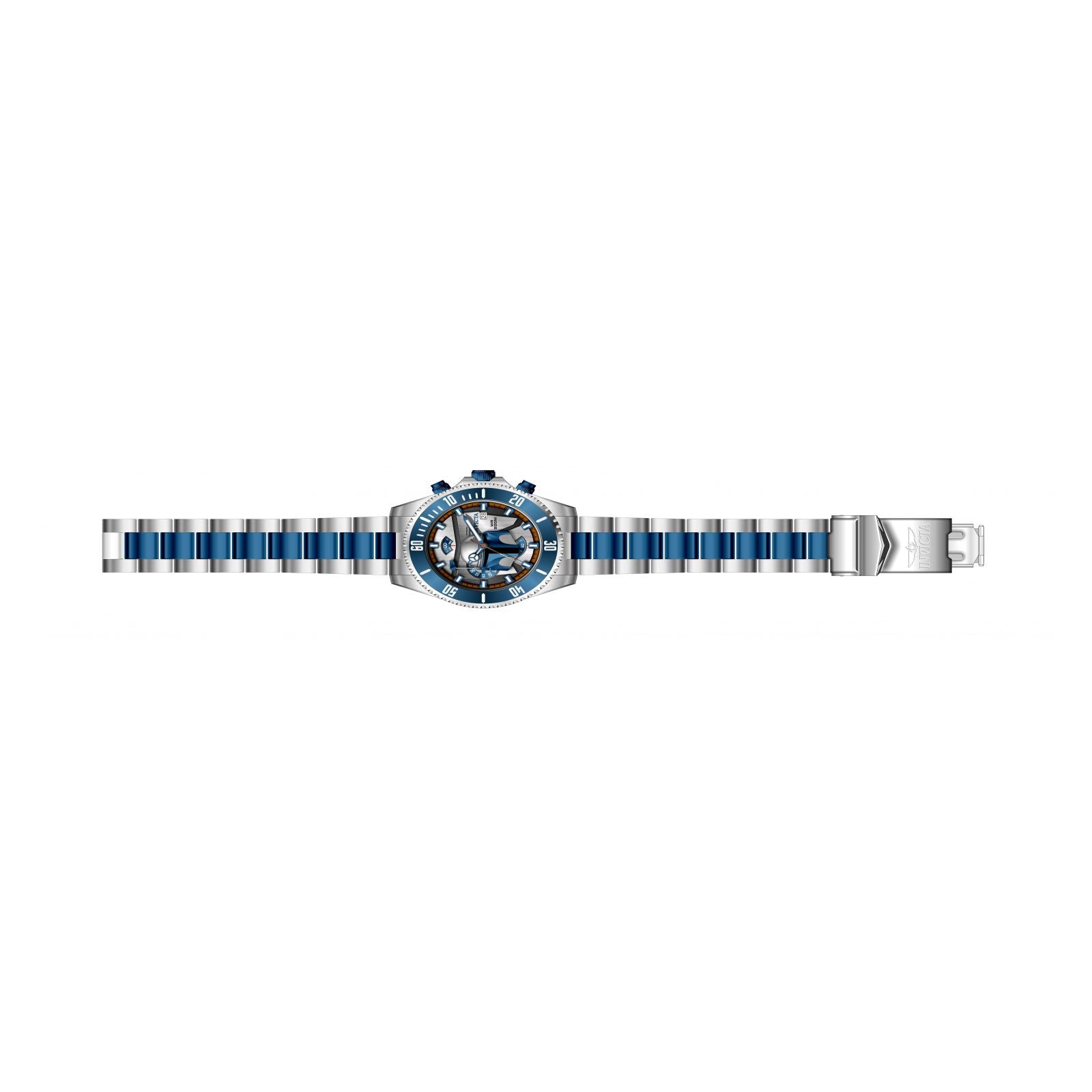 RELOJ JANGO FETT PARA HOMBRE INVICTA STAR WARS 28059 - AZUL ACERO