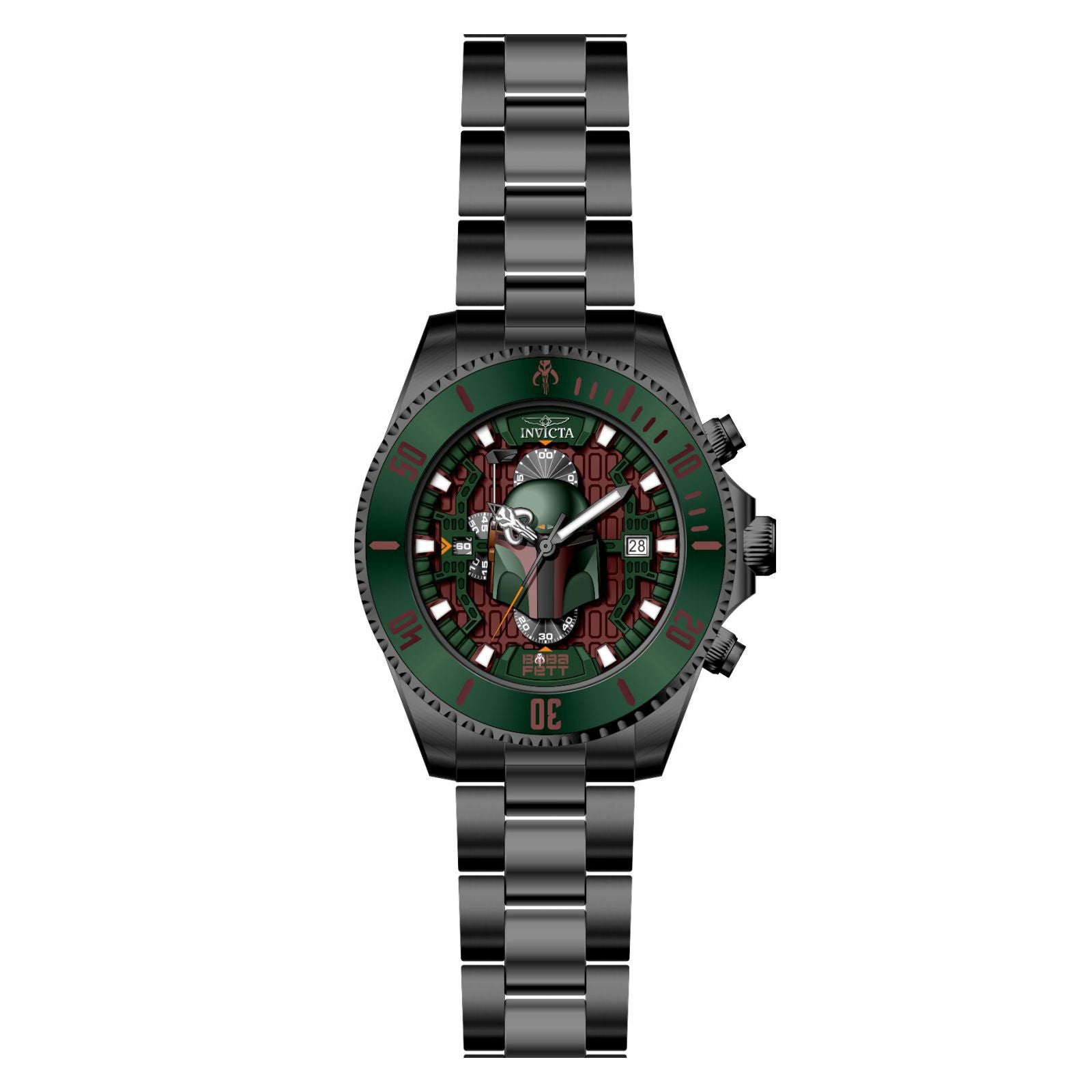 RELOJ BOBA FETT PARA HOMBRE INVICTA STAR WARS 28060 - GUNMETAL