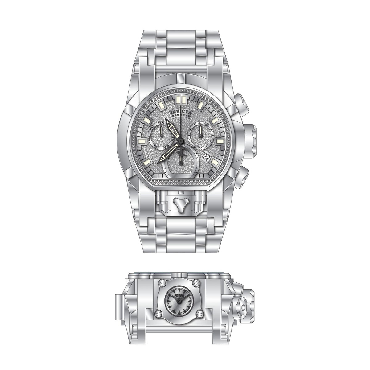 RELOJ  PARA HOMBRE INVICTA RESERVE 28412 - ACERO